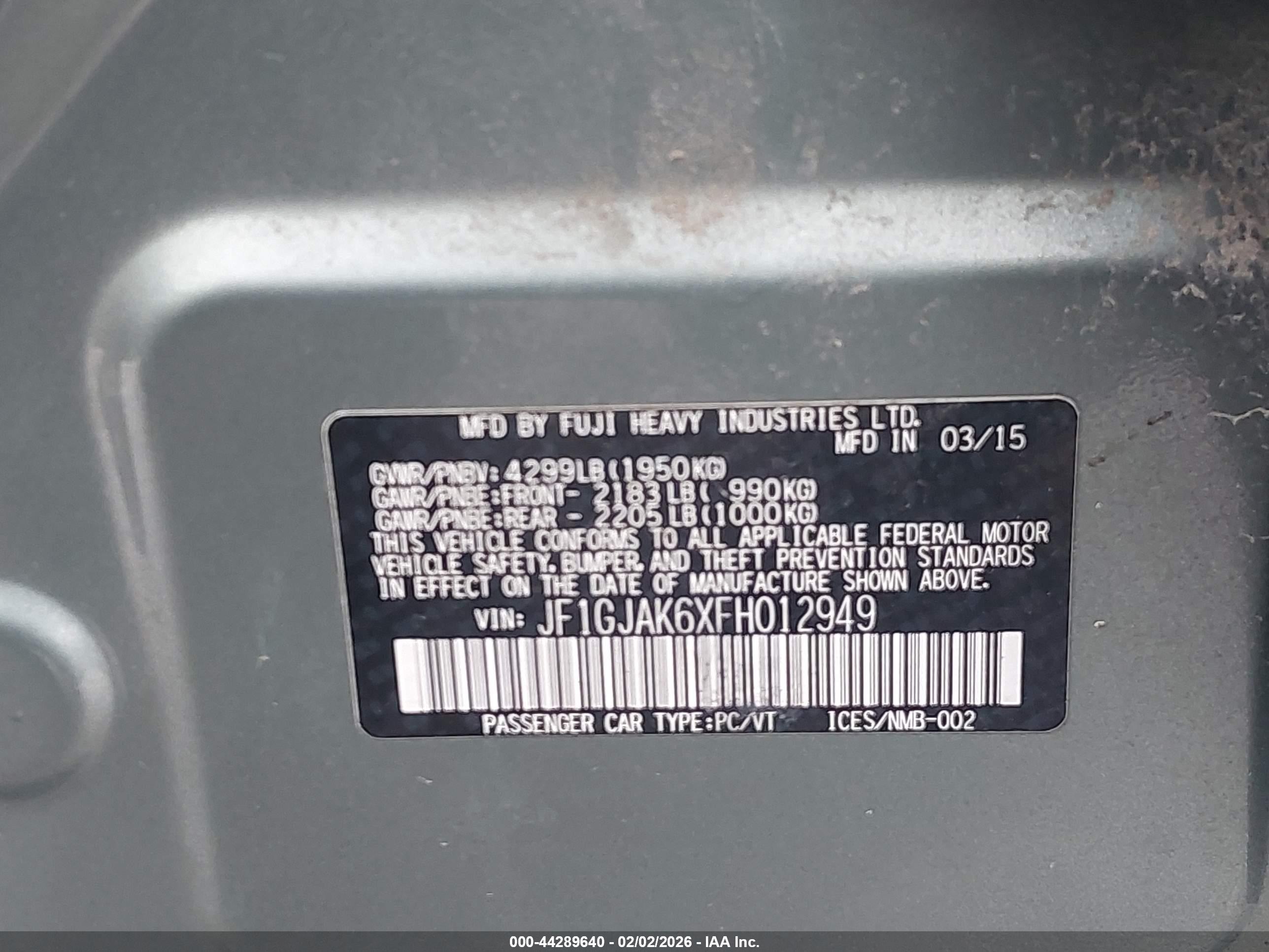 SUBARU IMPREZA image 9