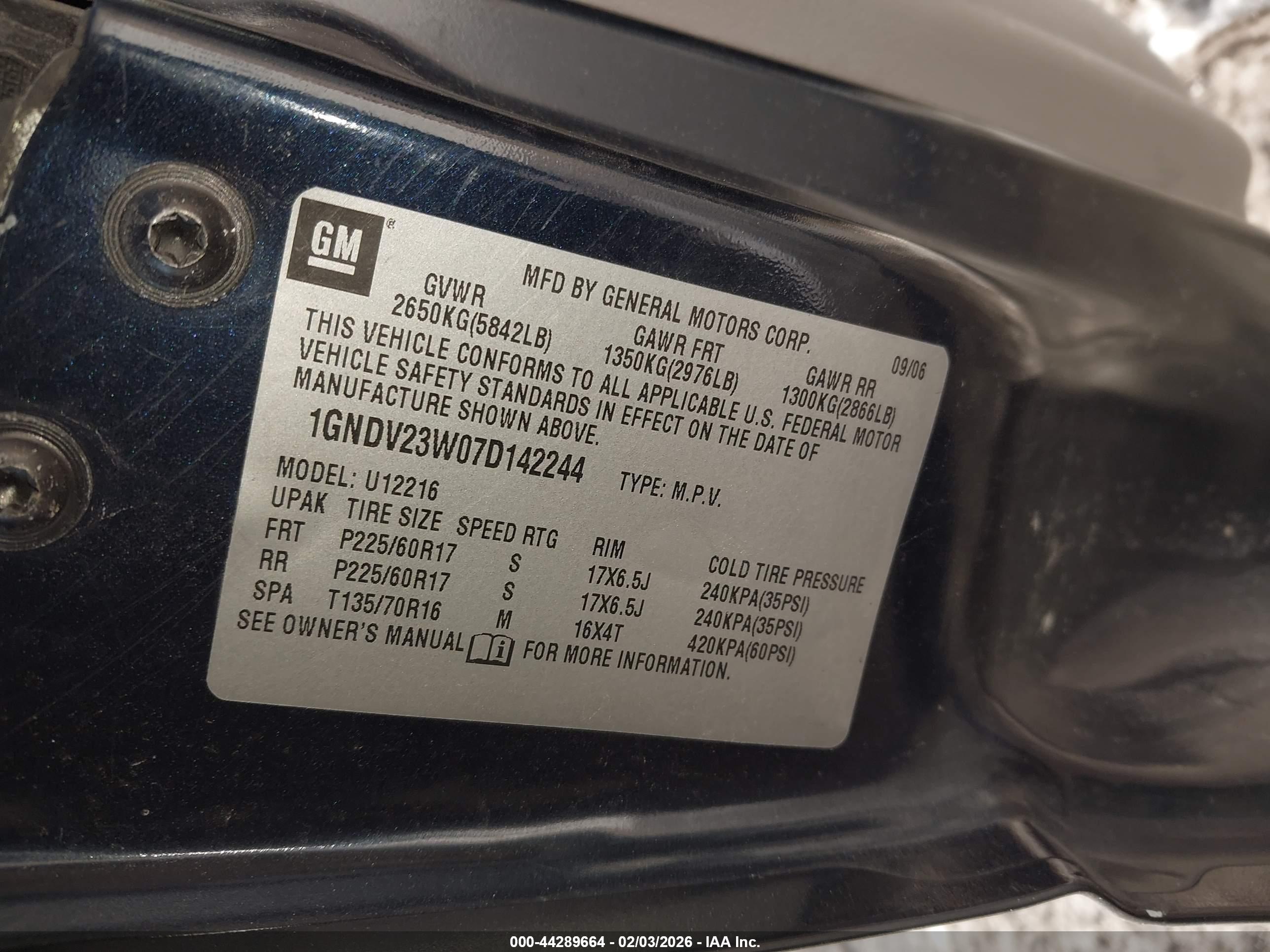 CHEVROLET UPLANDER image 9