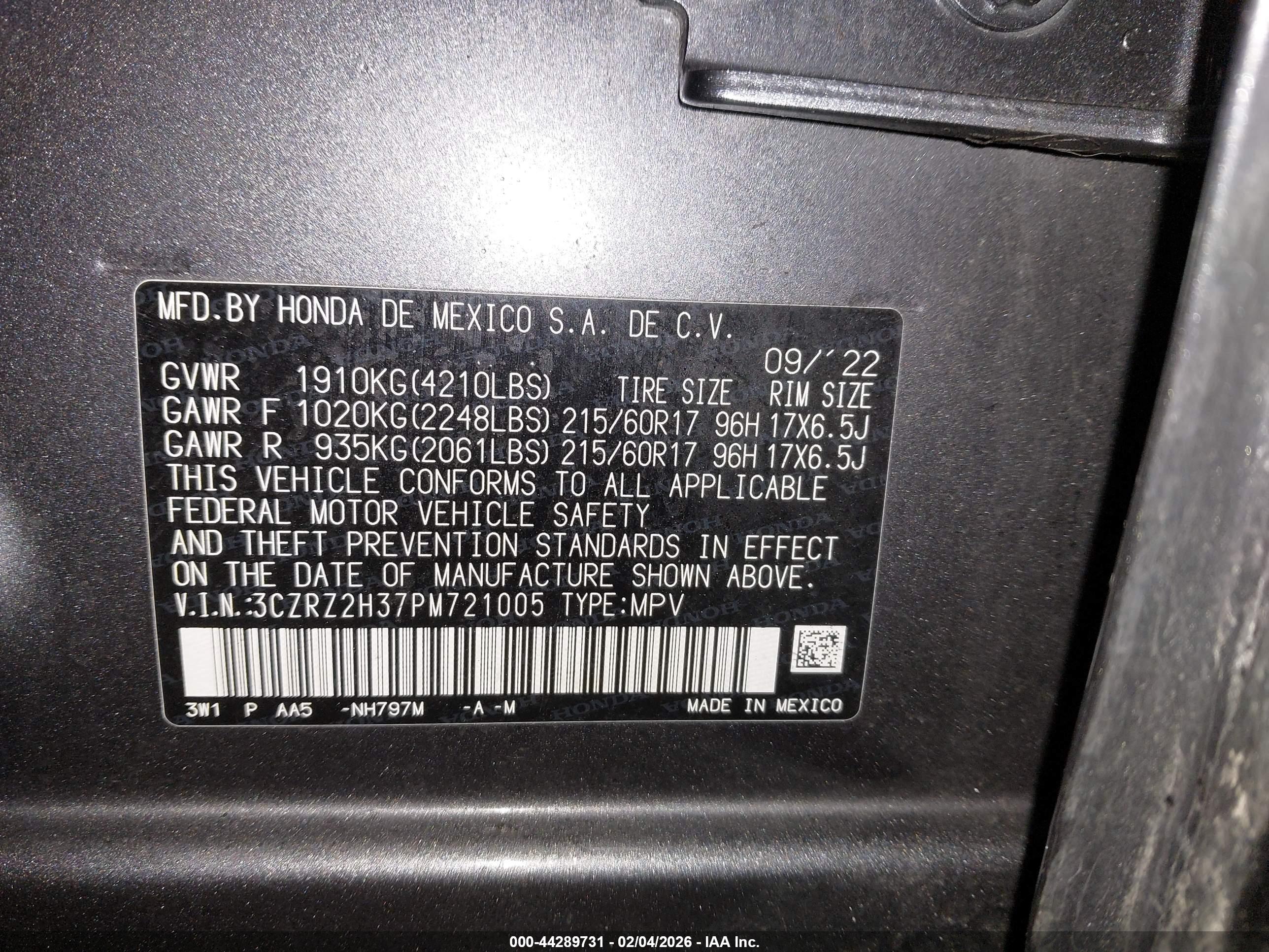 HONDA HR-V image 9