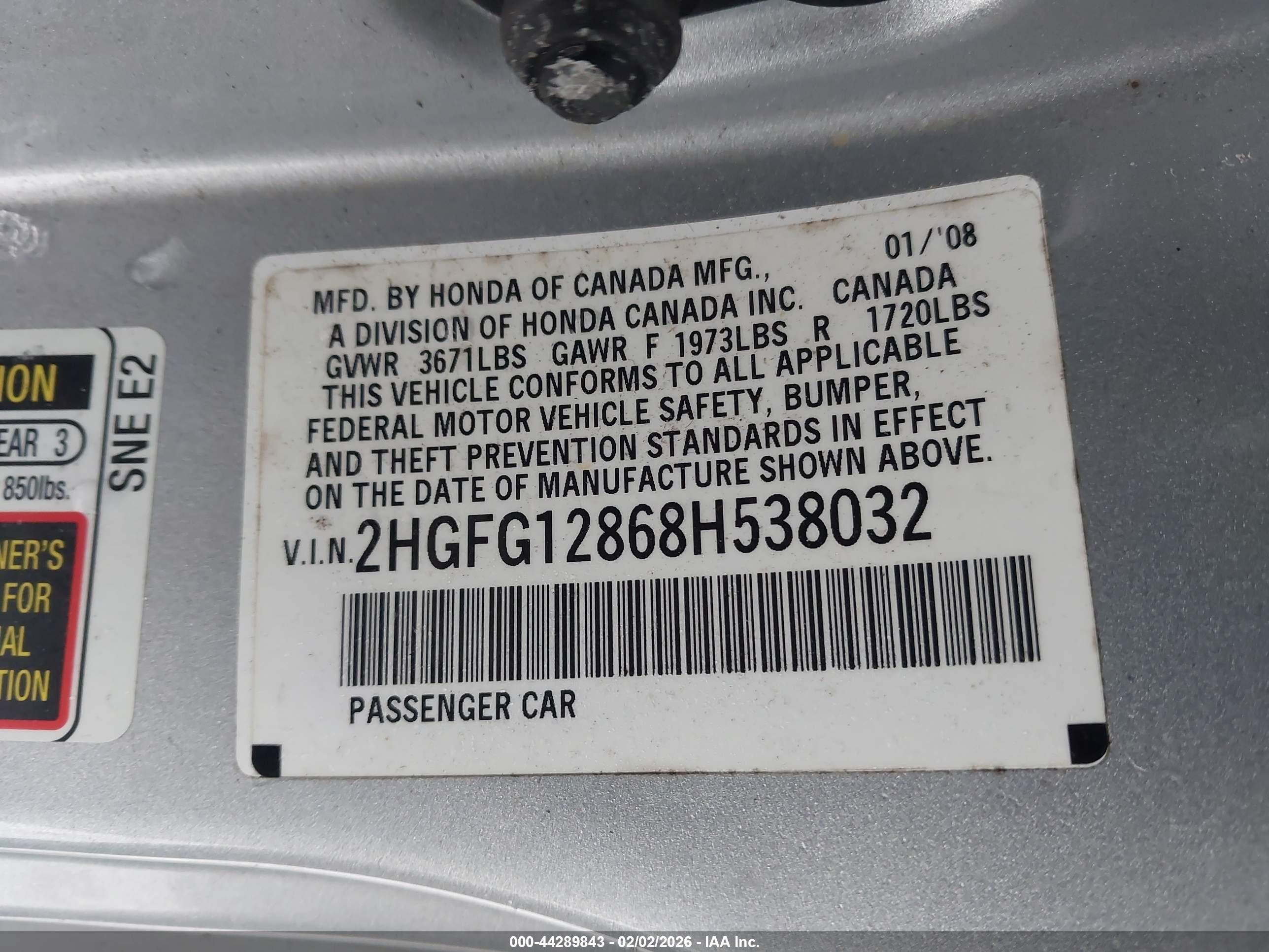 HONDA CIVIC image 9