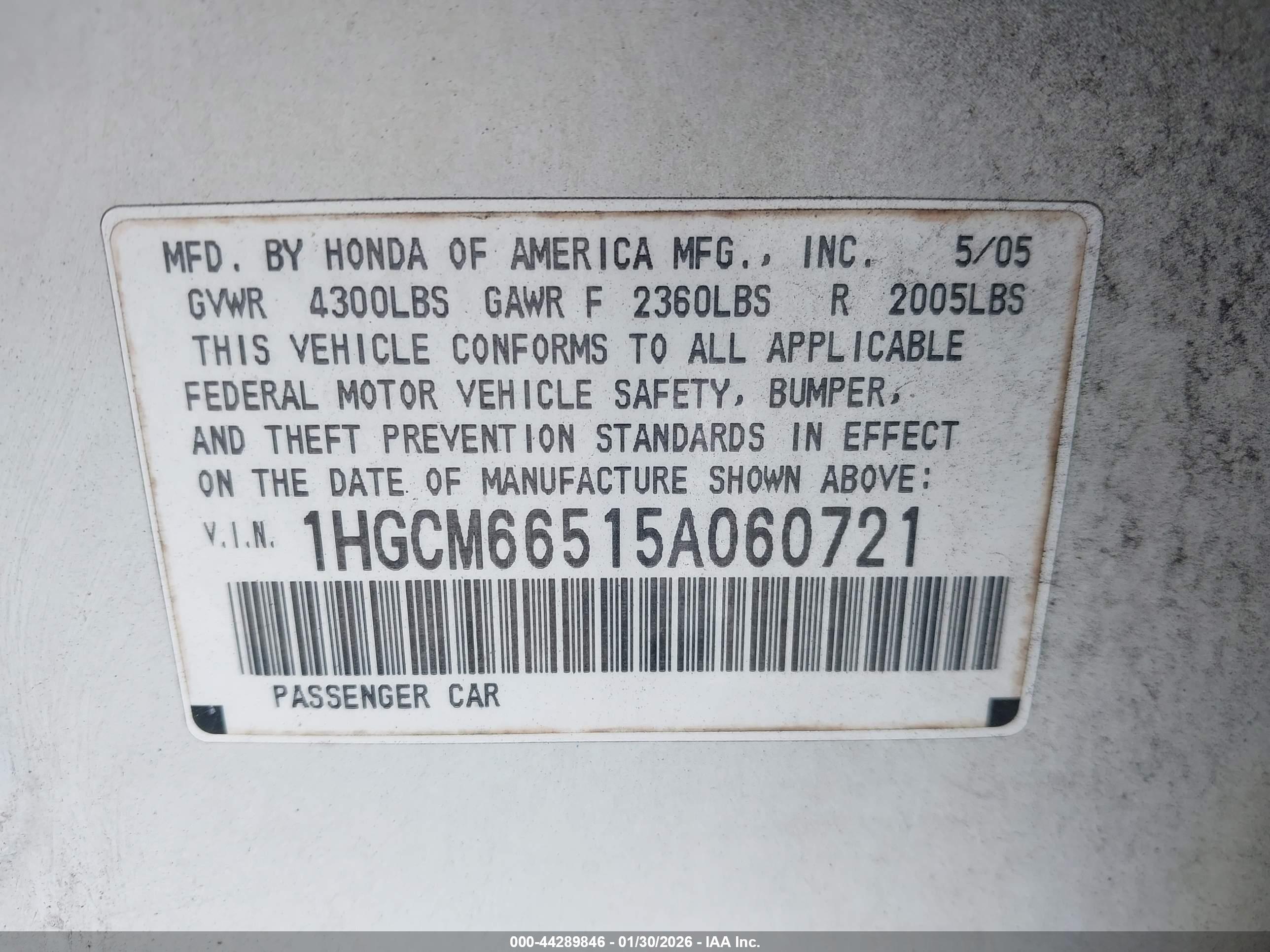 HONDA ACCORD image 9