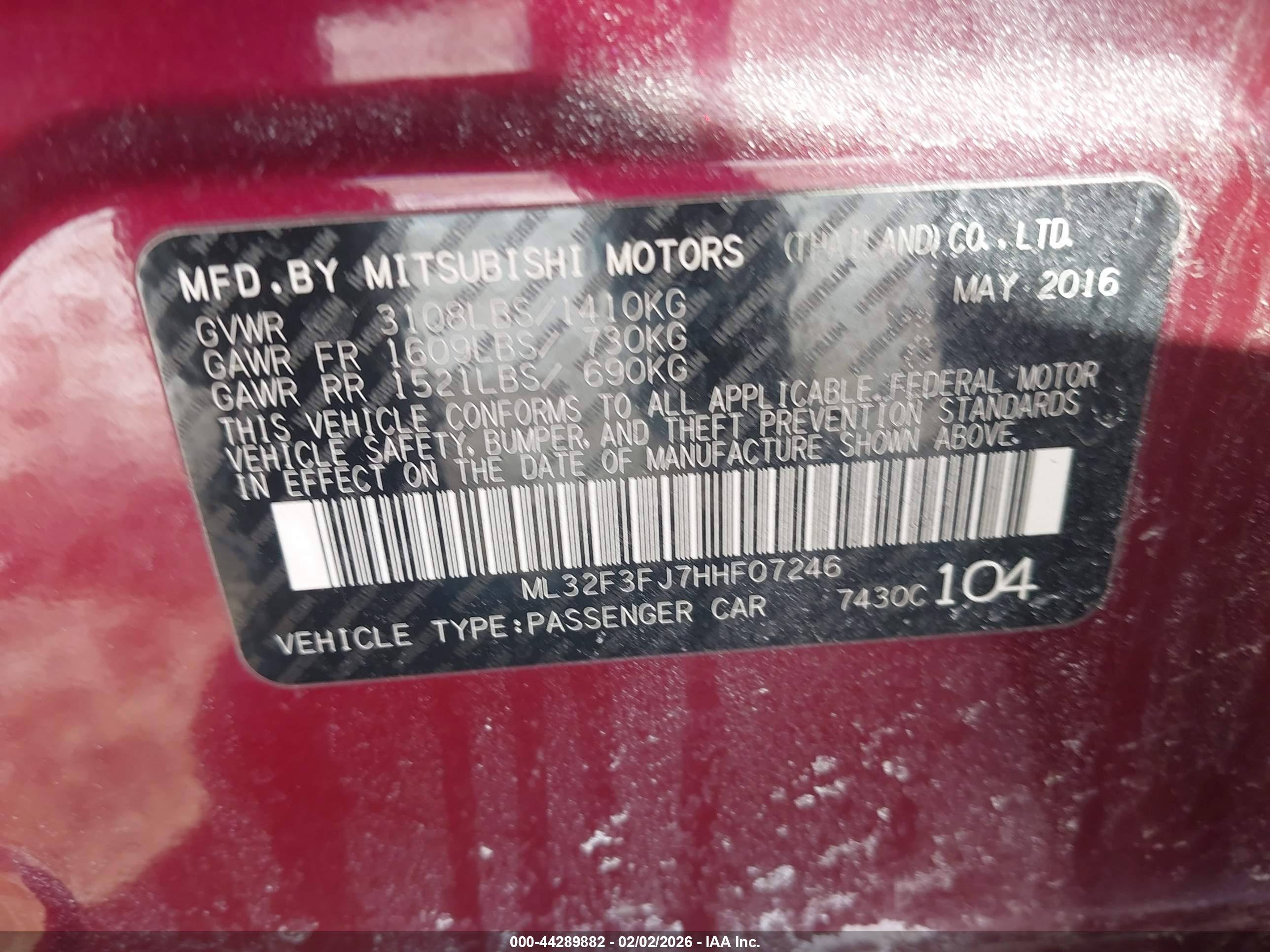 MITSUBISHI MIRAGE image 9