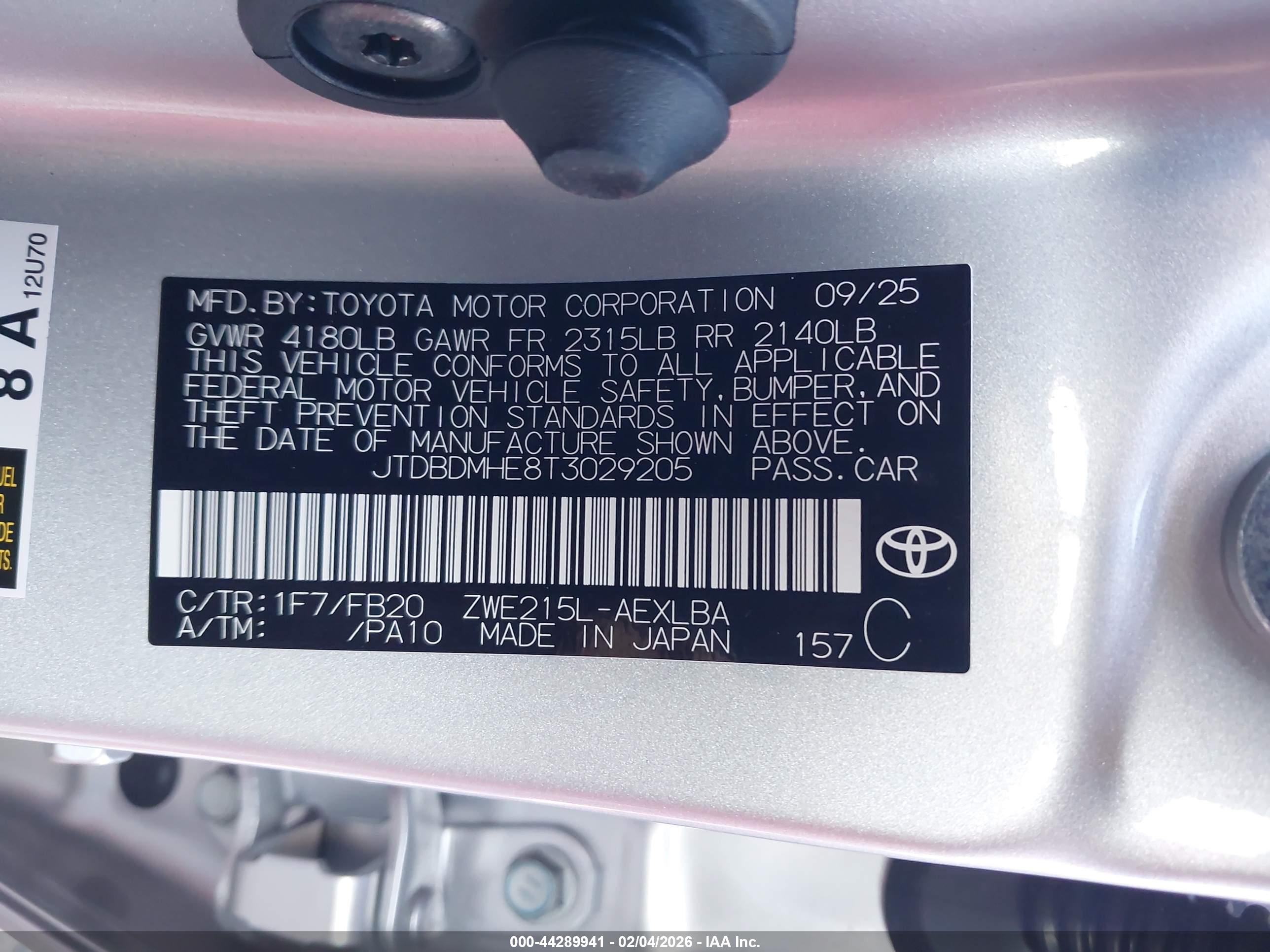 TOYOTA COROLLA image 9