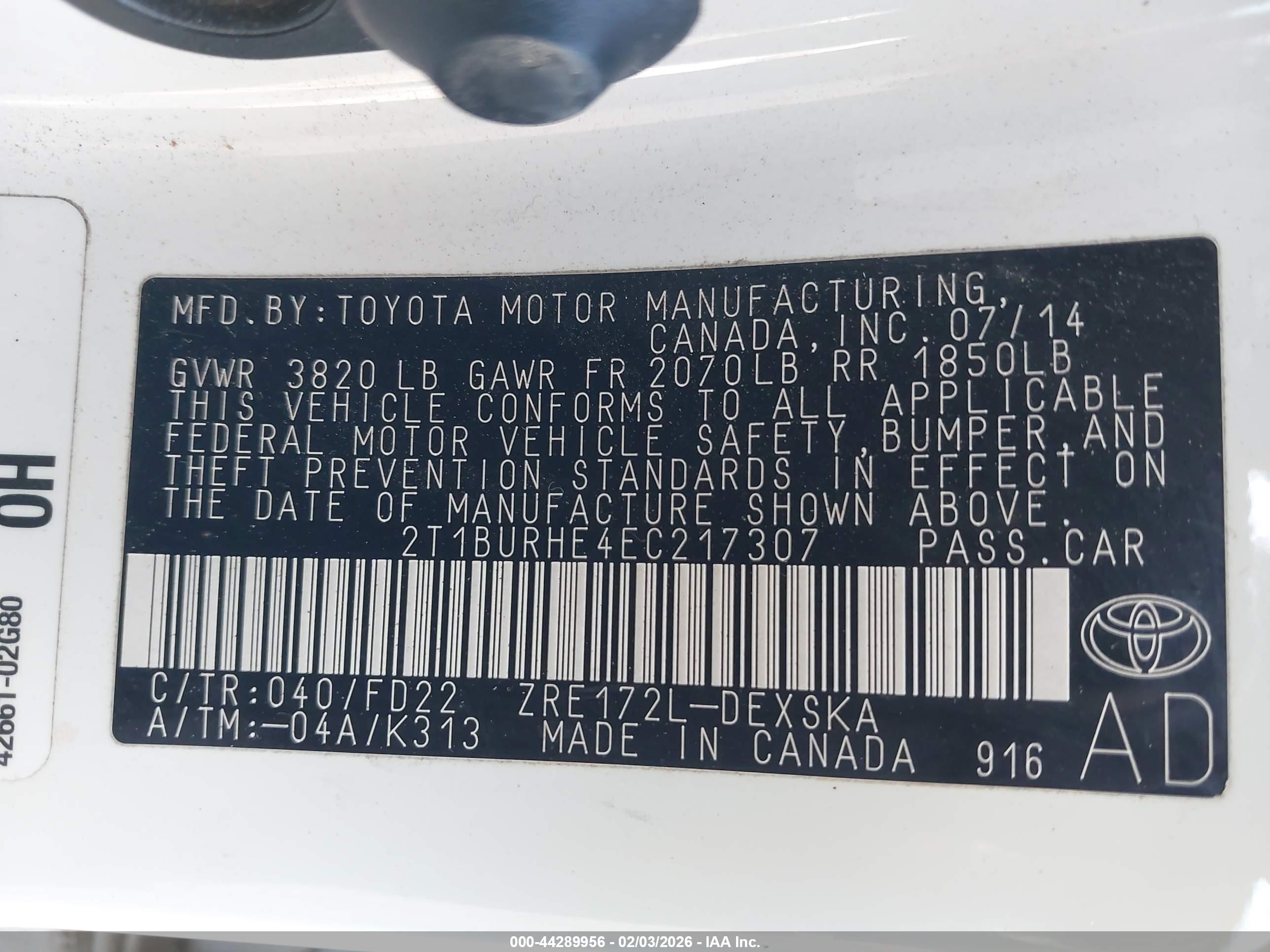 TOYOTA COROLLA image 9