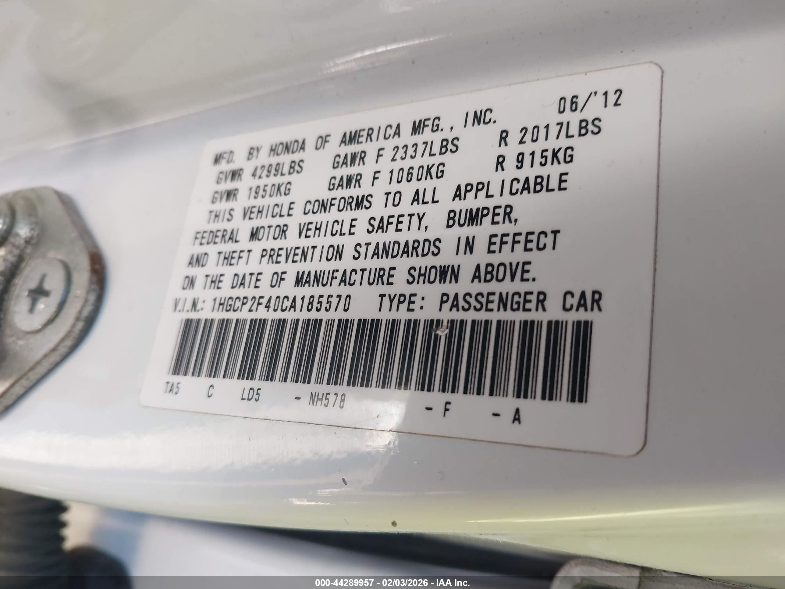 HONDA ACCORD image 9