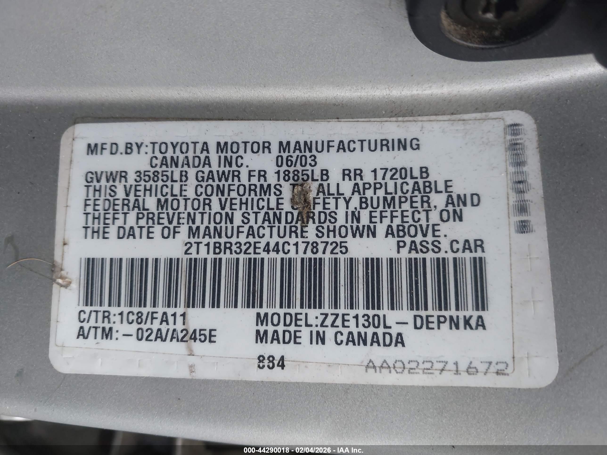 TOYOTA COROLLA image 9