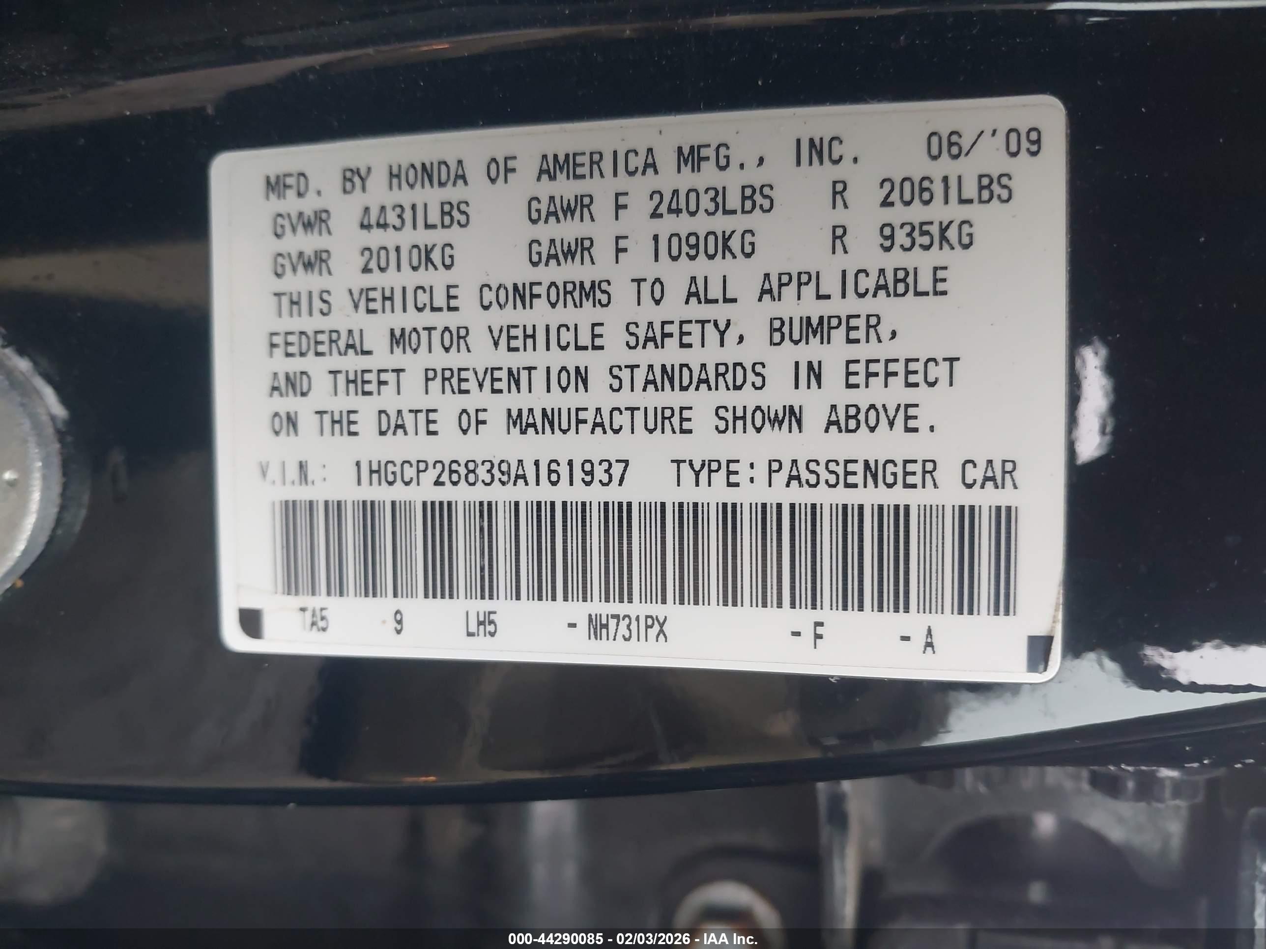 HONDA ACCORD image 9