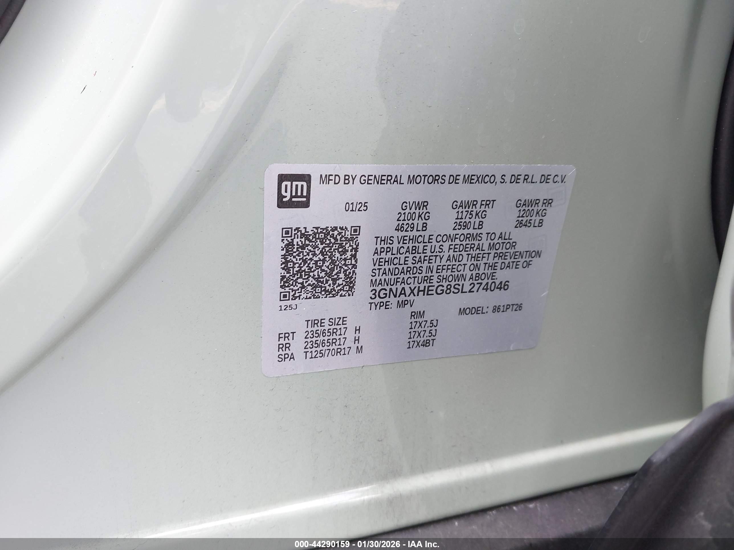 CHEVROLET EQUINOX image 9