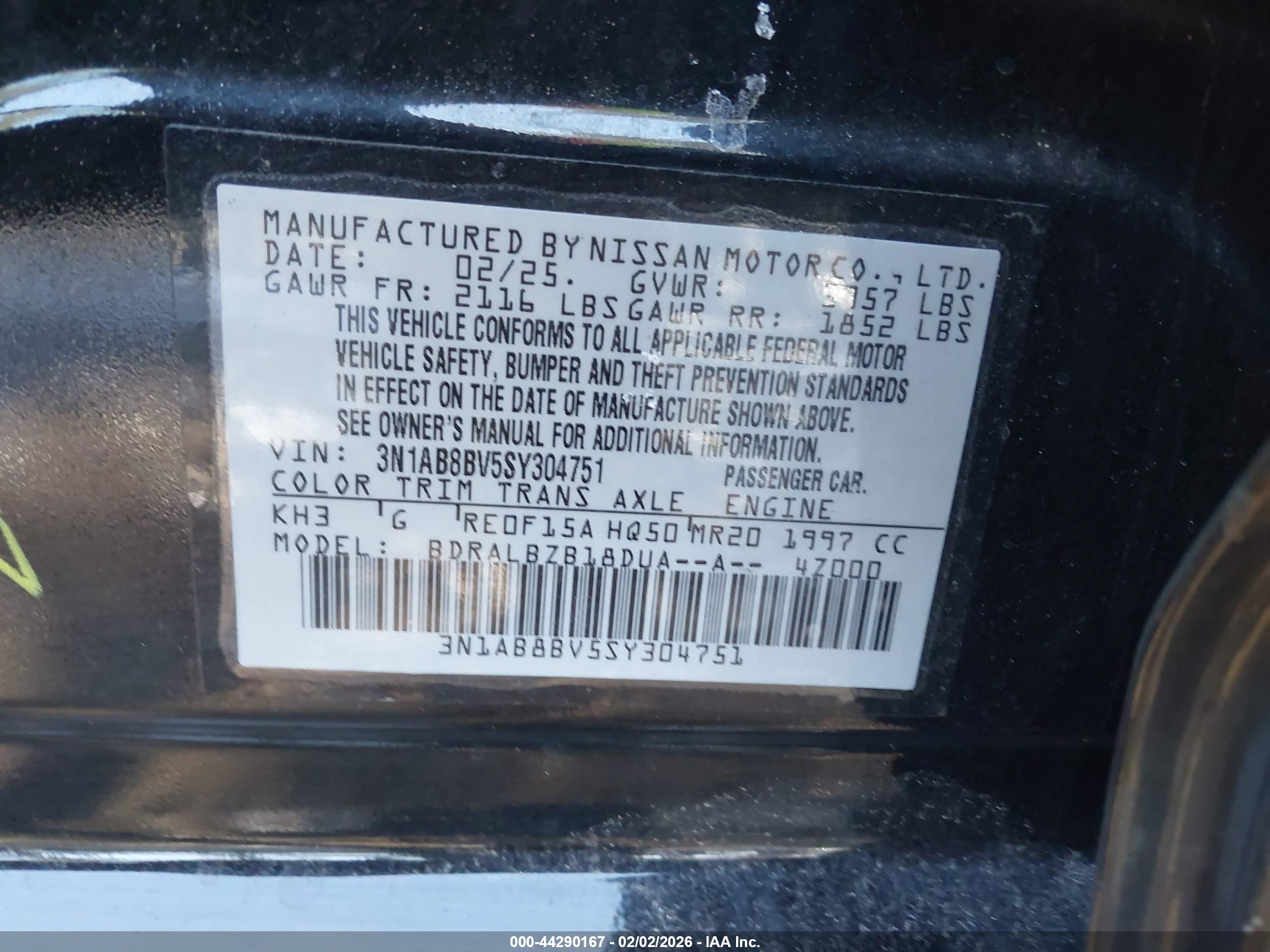 NISSAN SENTRA image 9