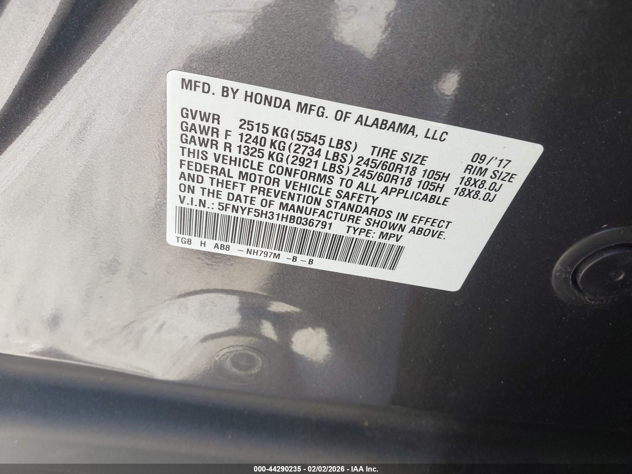 HONDA PILOT image 9