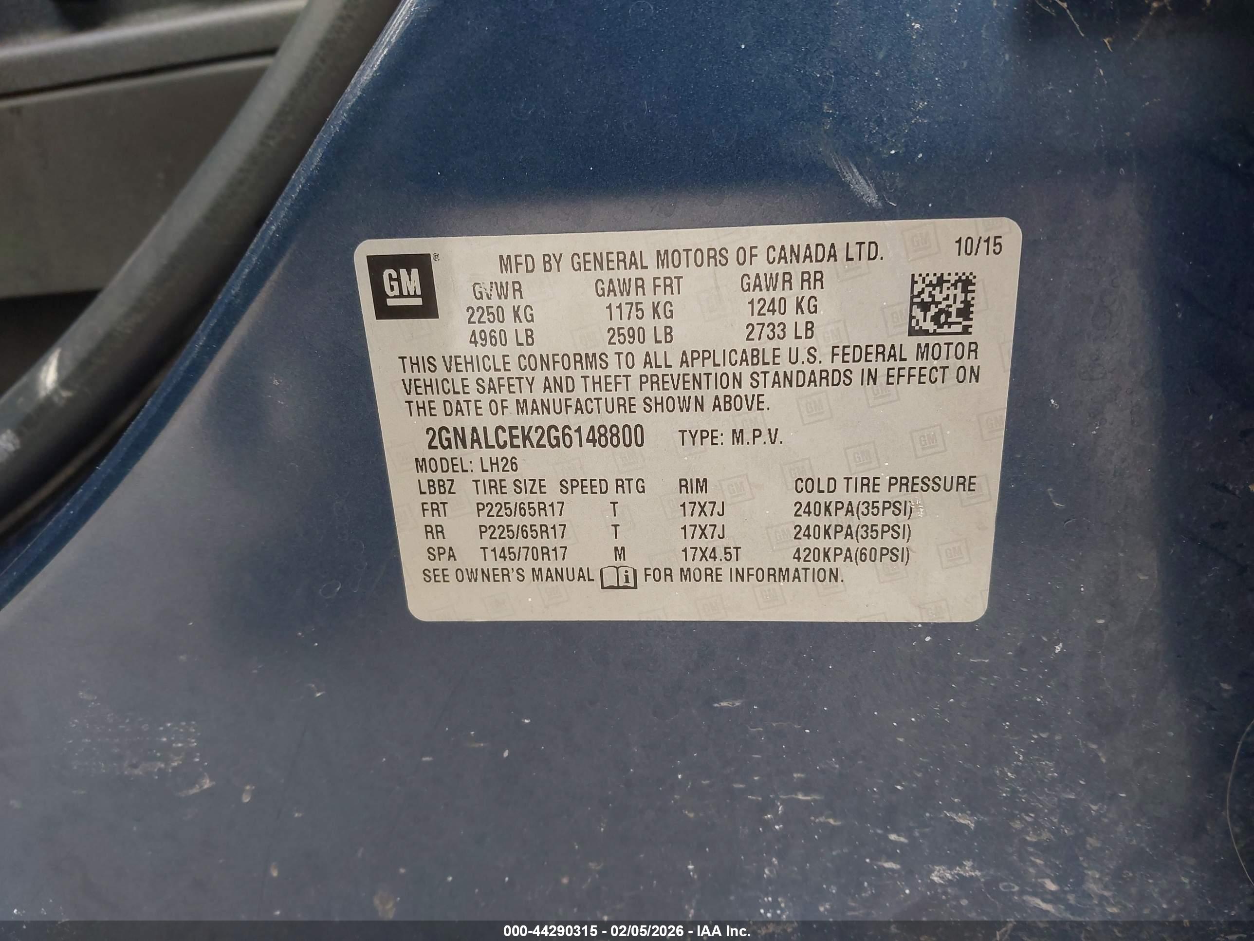 CHEVROLET EQUINOX image 9