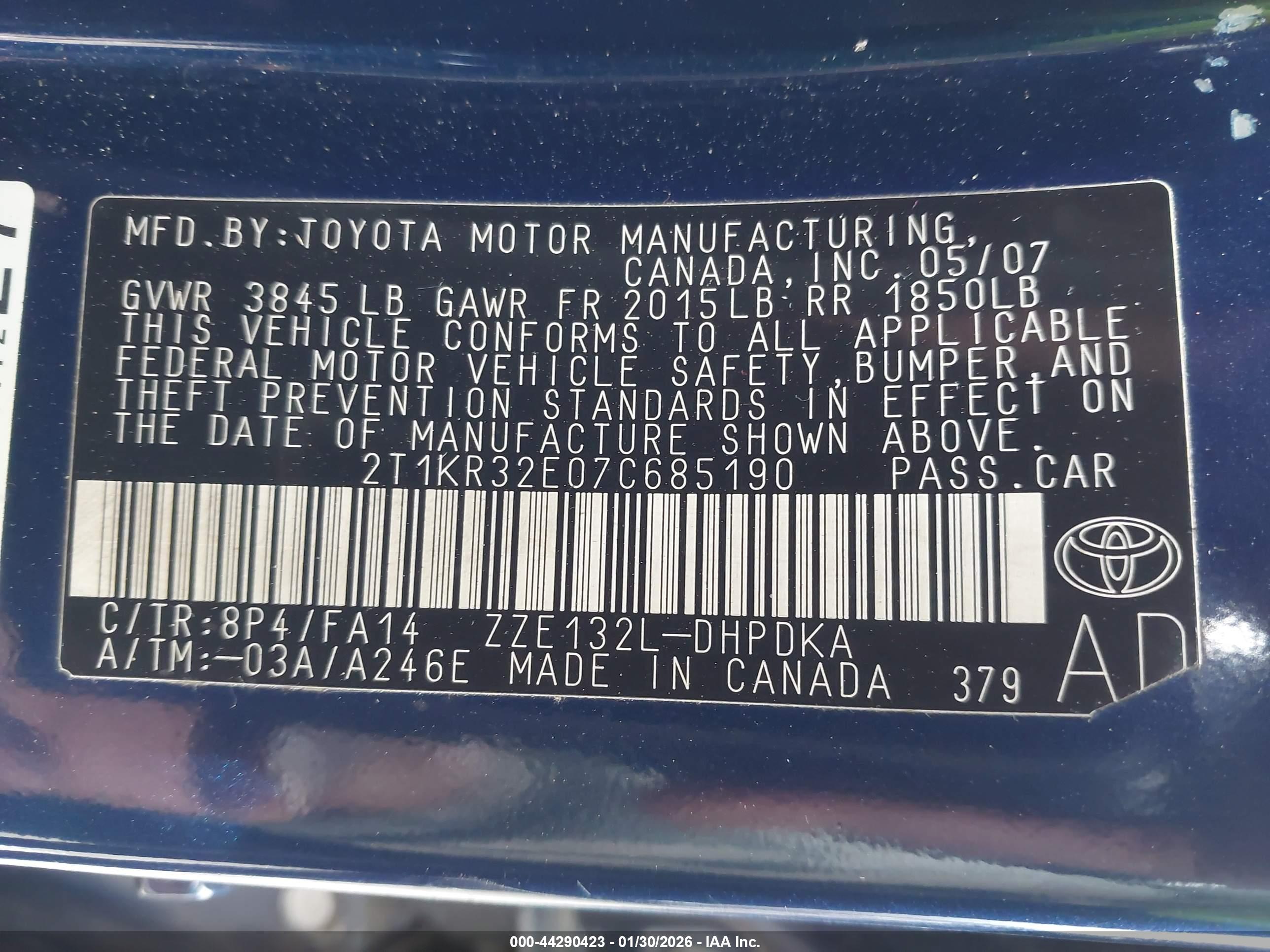 TOYOTA MATRIX image 9
