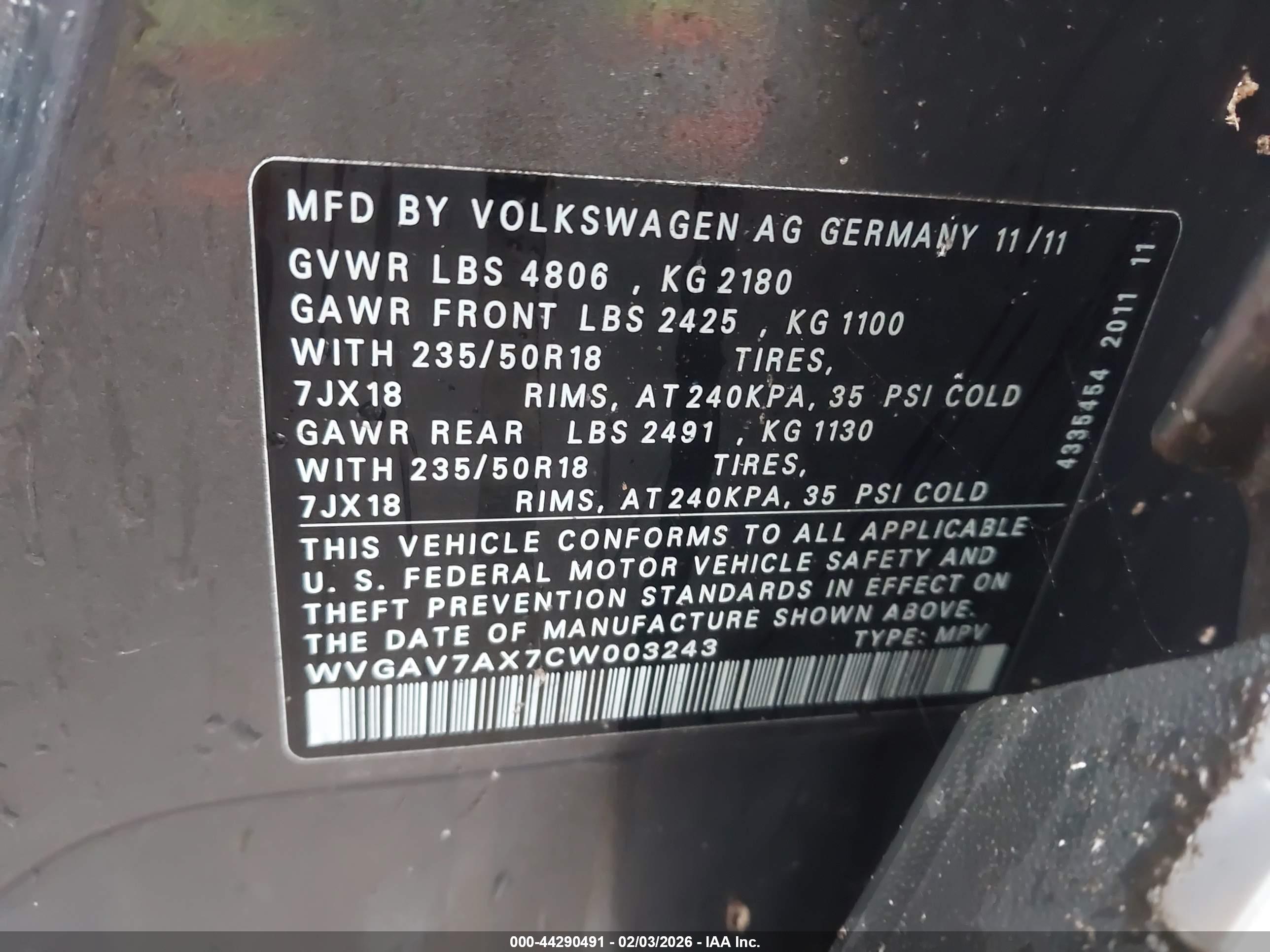VOLKSWAGEN TIGUAN image 9