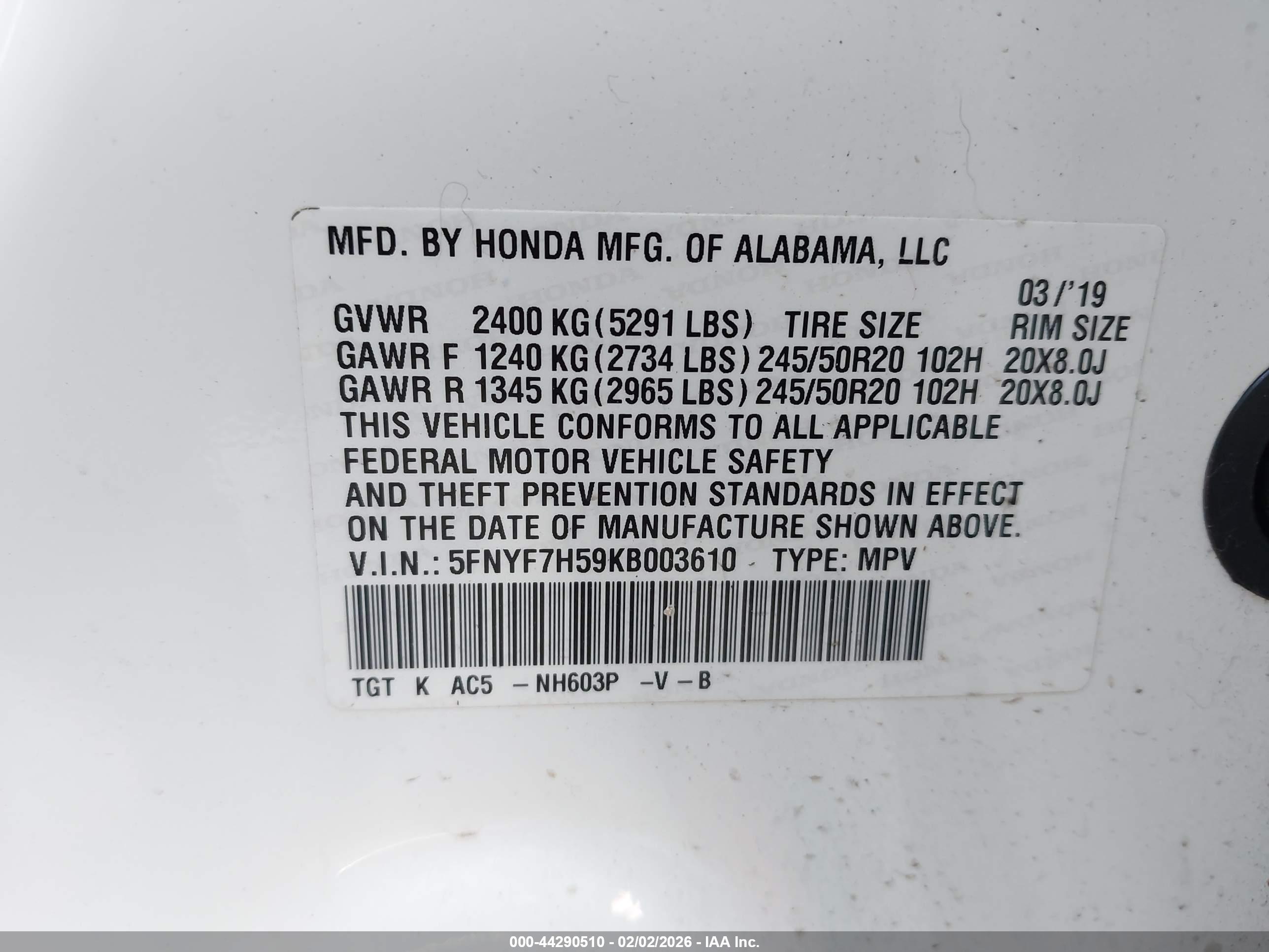 HONDA PASSPORT image 9