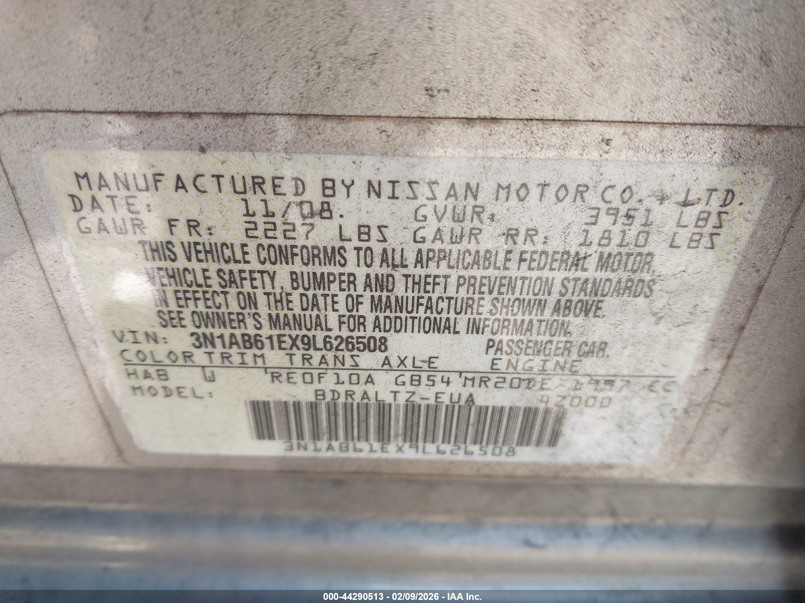 NISSAN SENTRA image 9