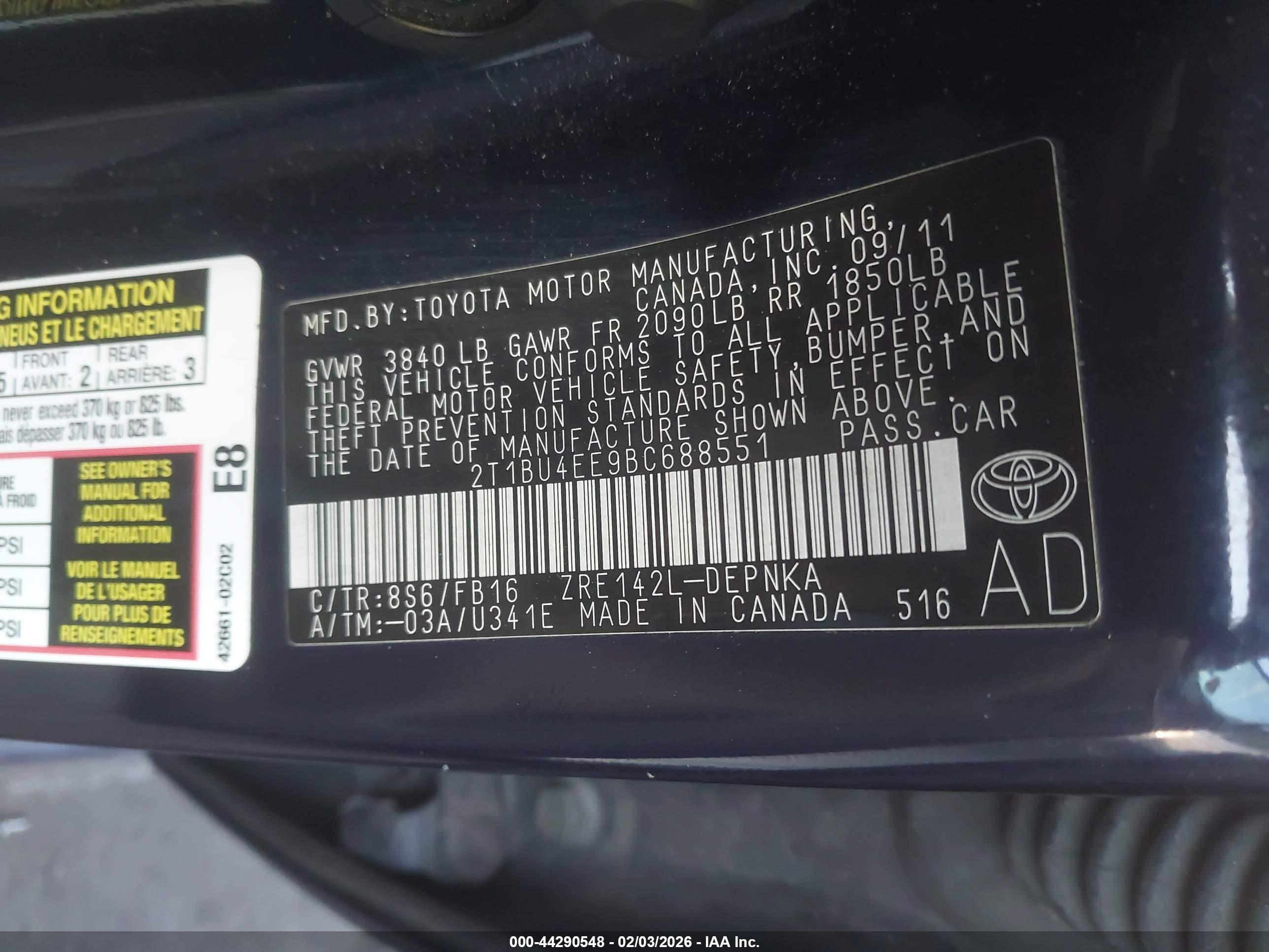 TOYOTA COROLLA image 9