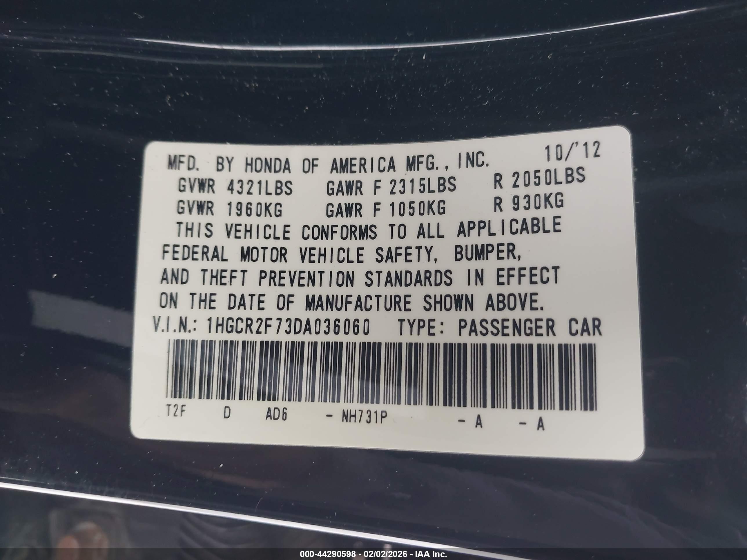 HONDA ACCORD image 9