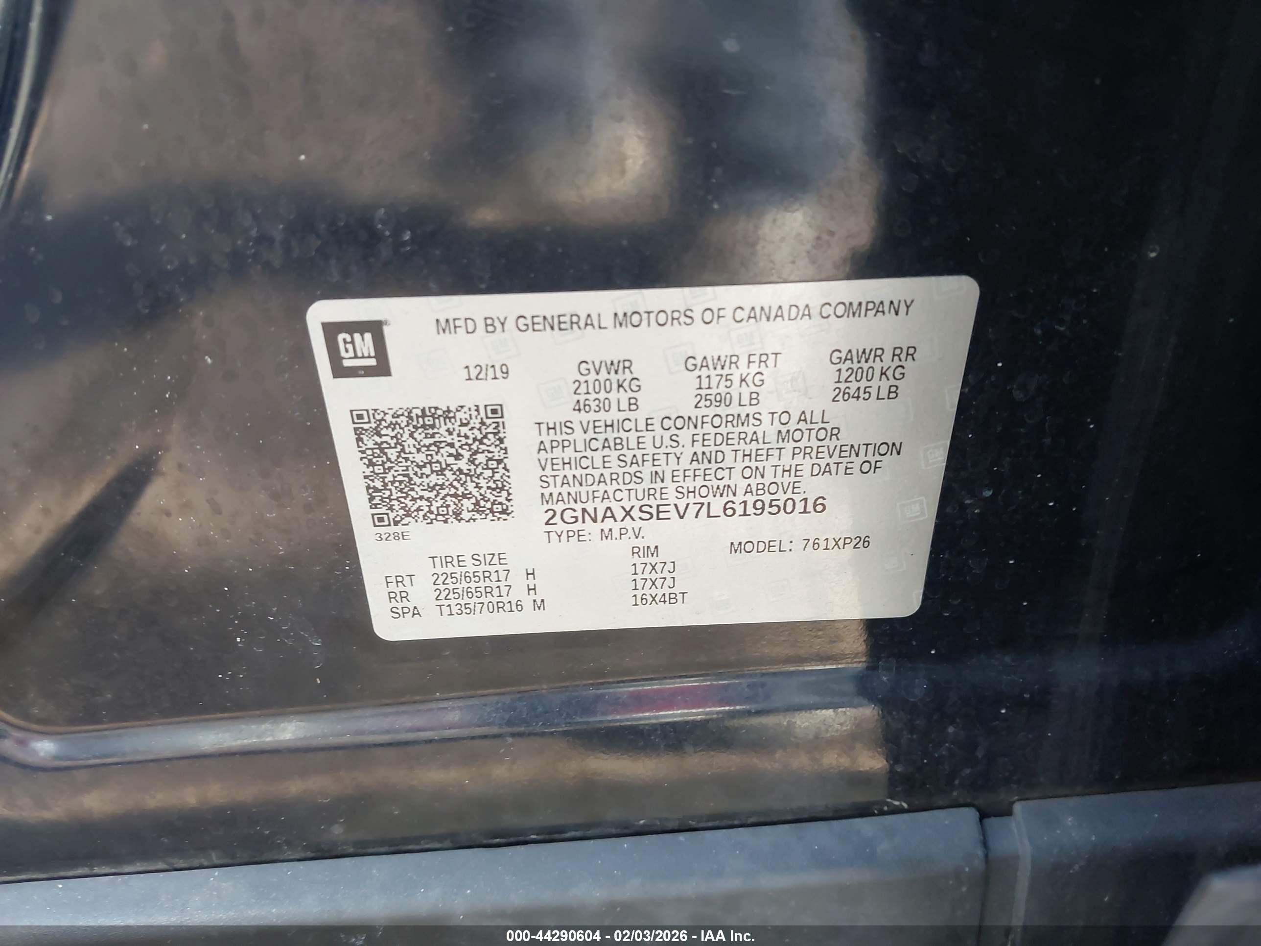 CHEVROLET EQUINOX image 9
