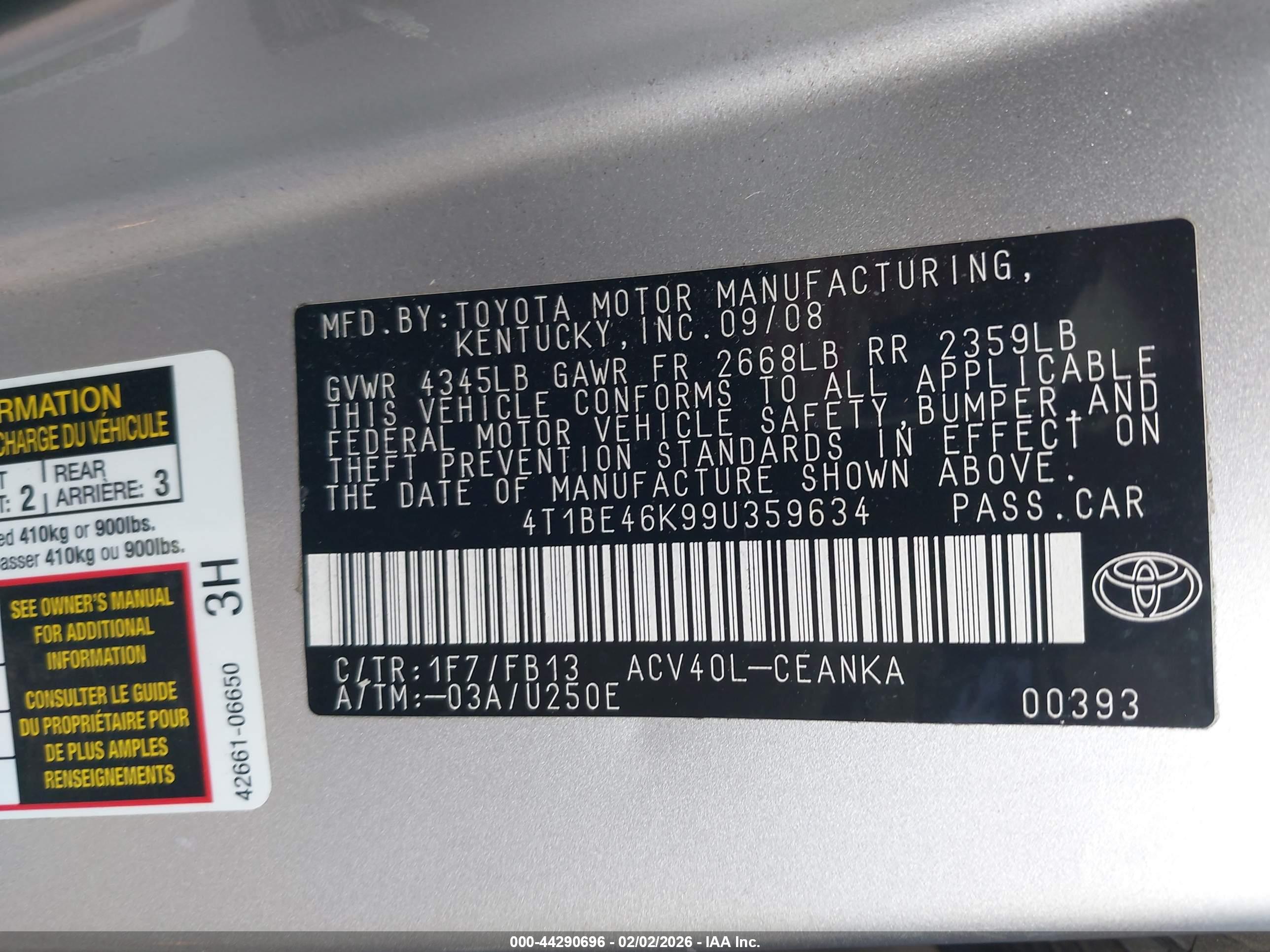 TOYOTA CAMRY image 9