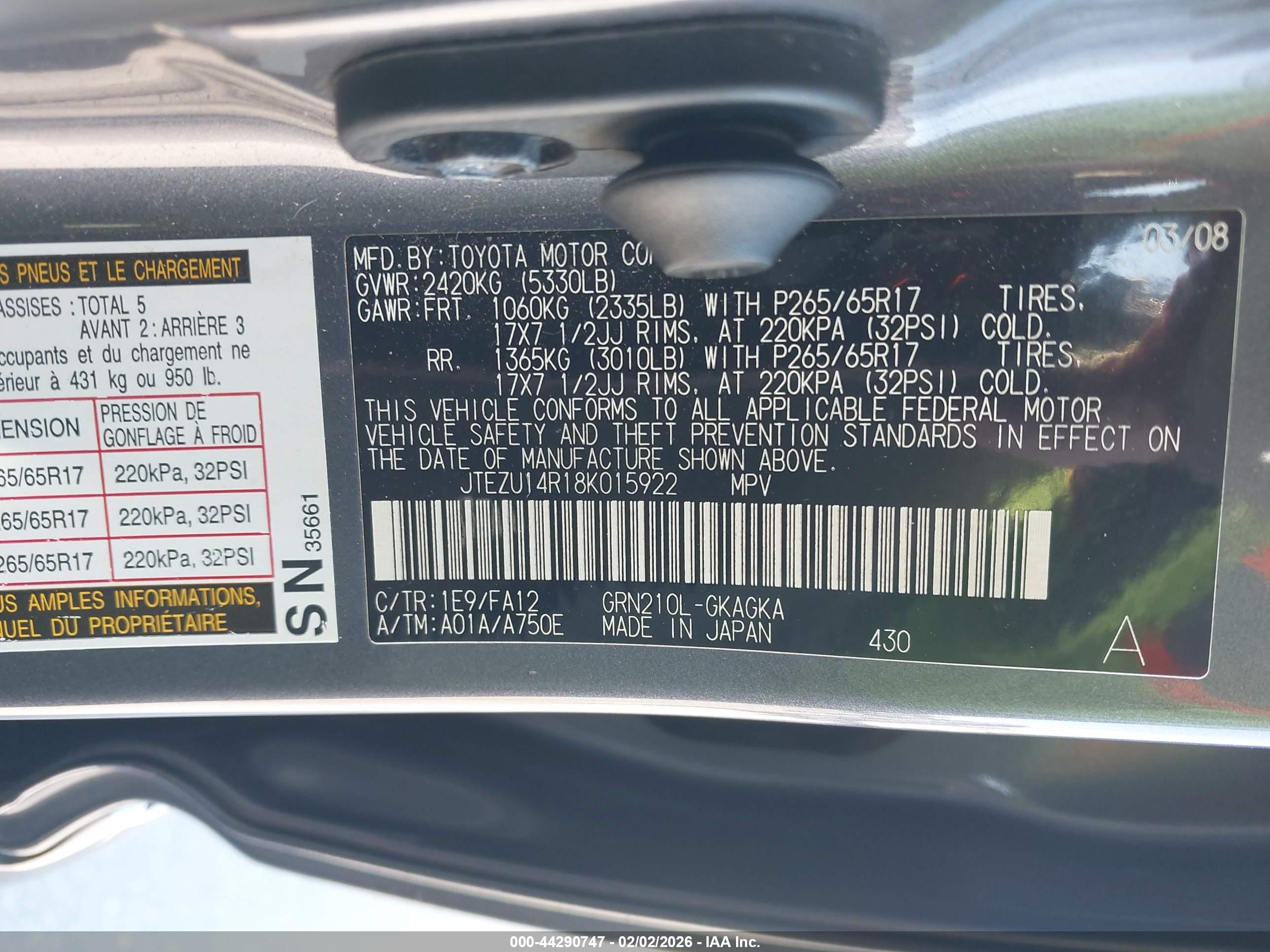 TOYOTA 4RUNNER image 9