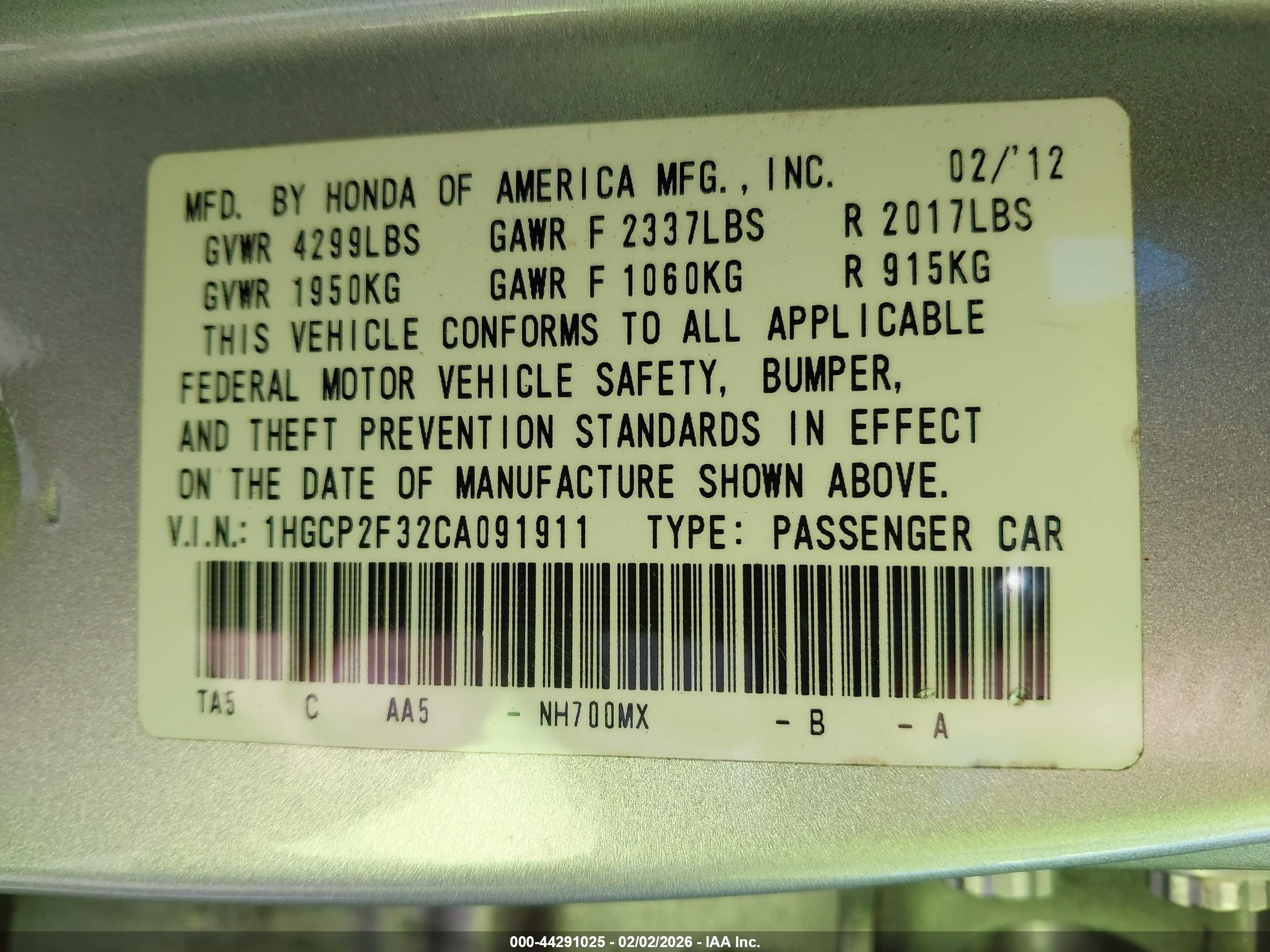 HONDA ACCORD image 9