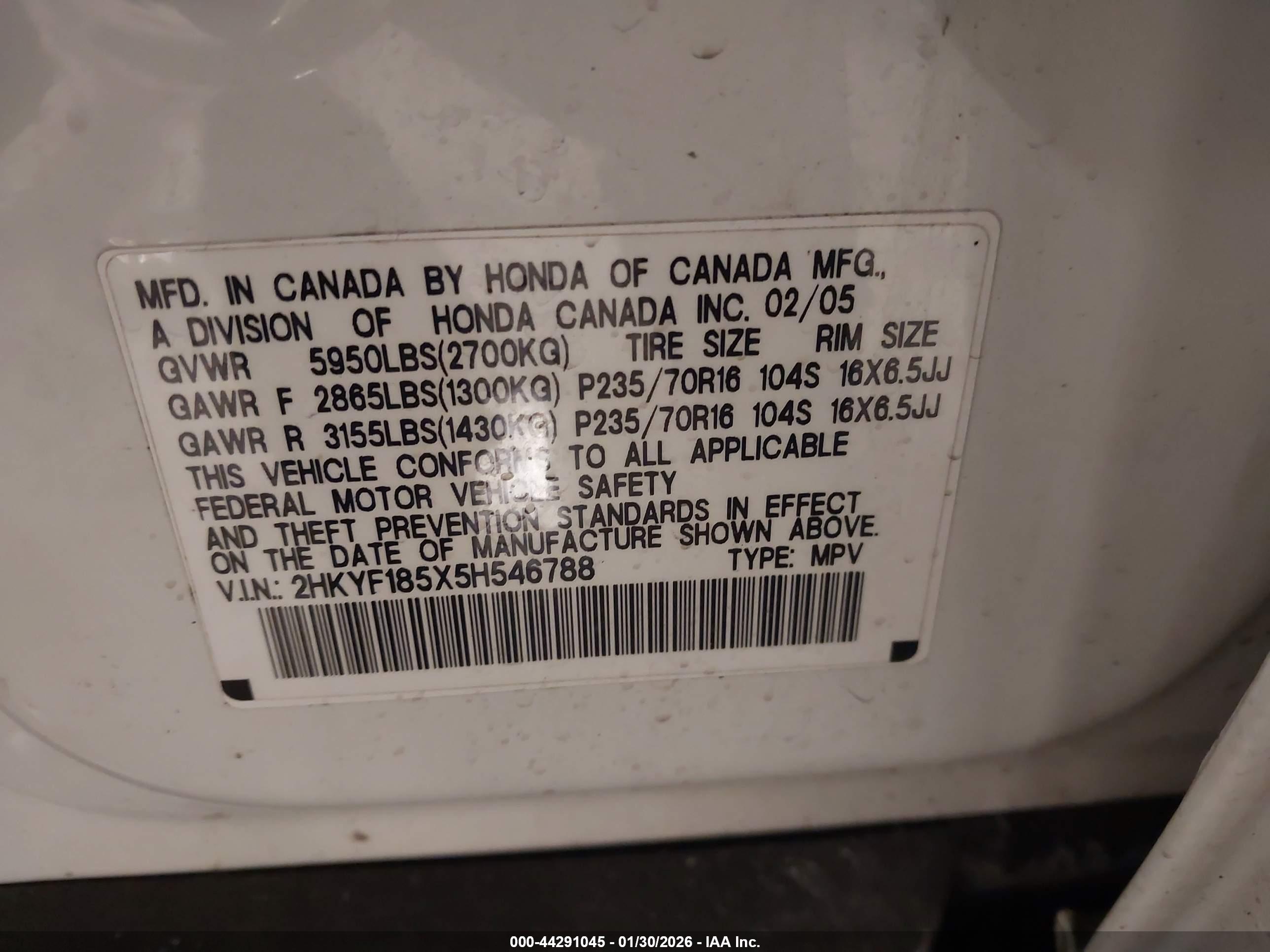 HONDA PILOT image 9