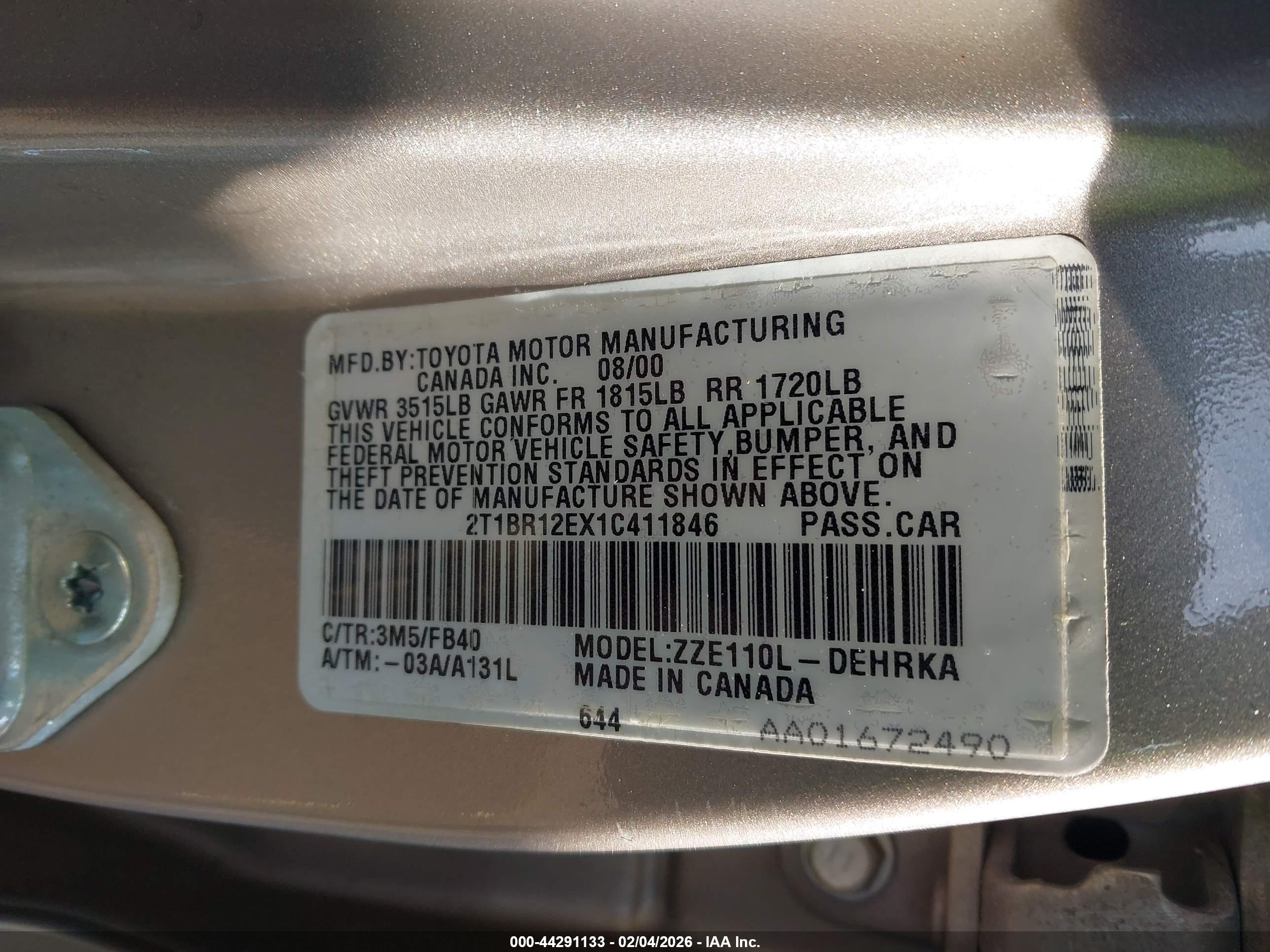 TOYOTA COROLLA image 9