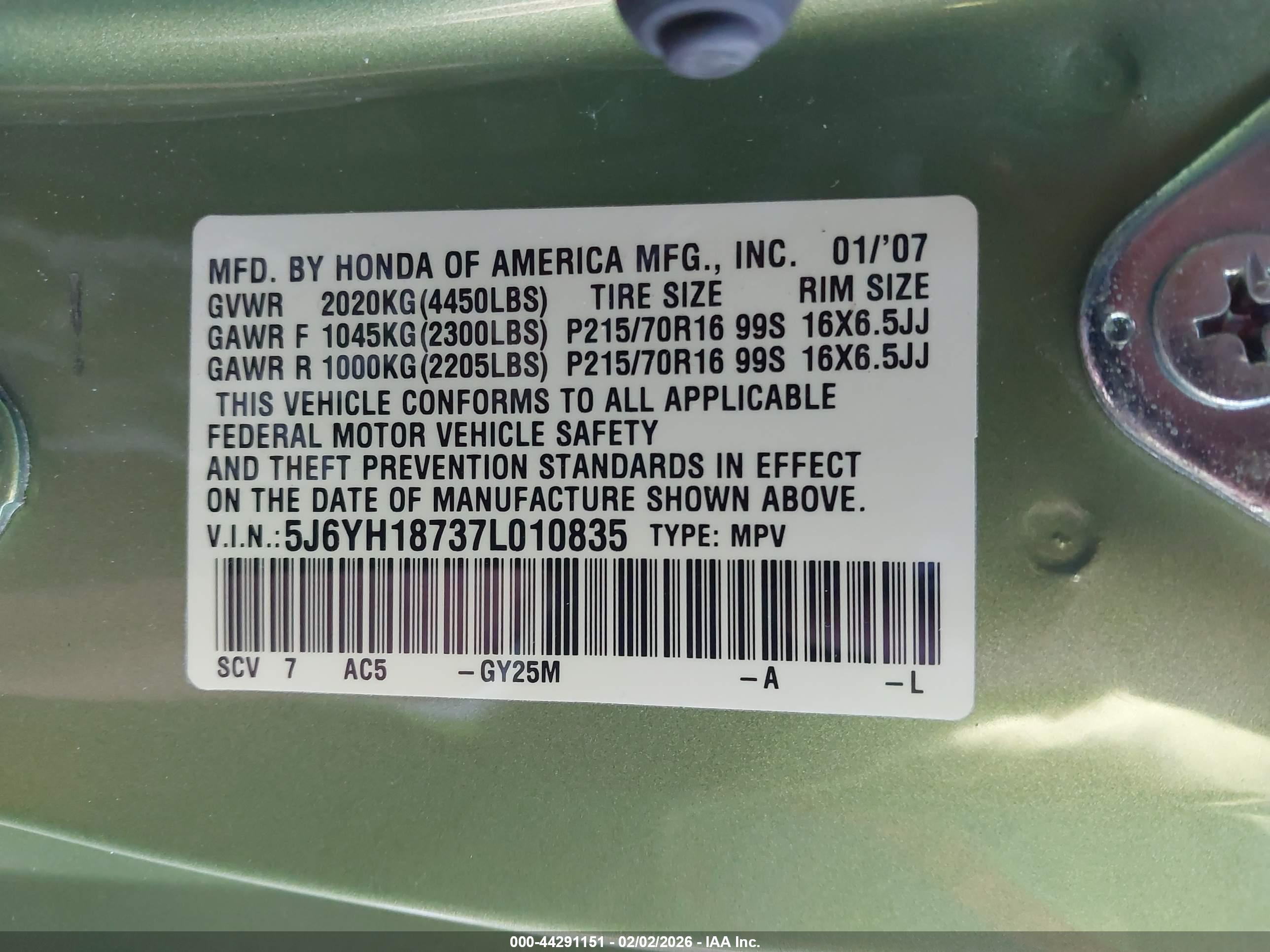 HONDA ELEMENT image 9
