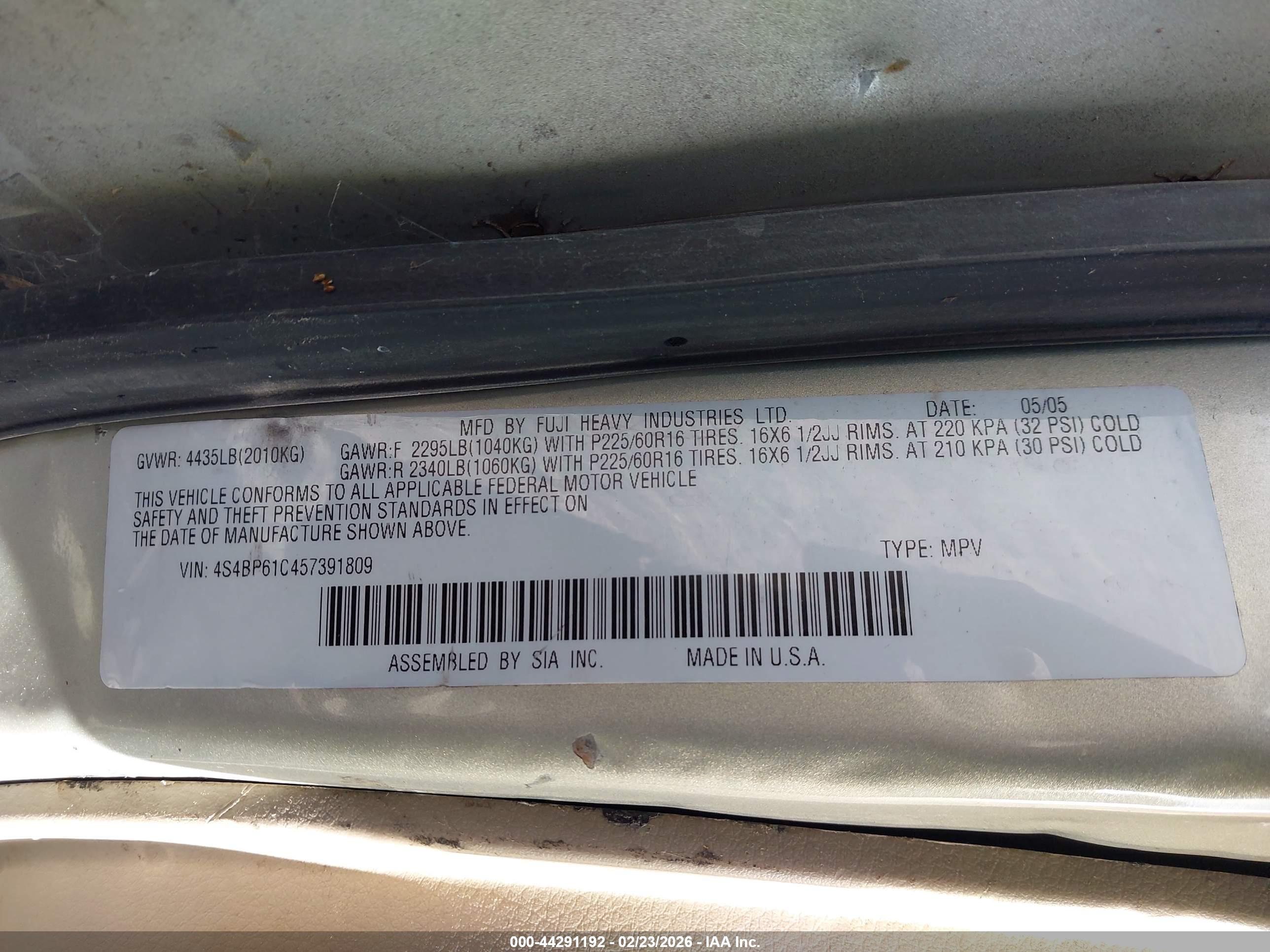 SUBARU OUTBACK image 9