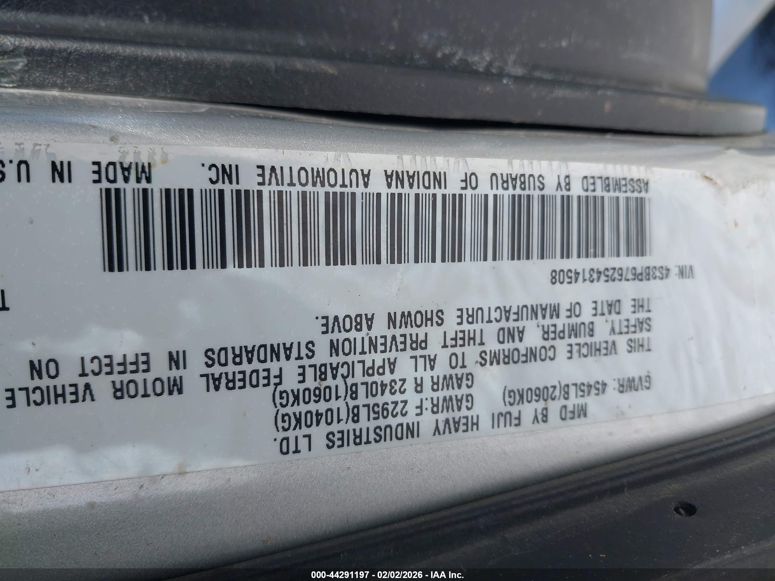 SUBARU LEGACY image 9
