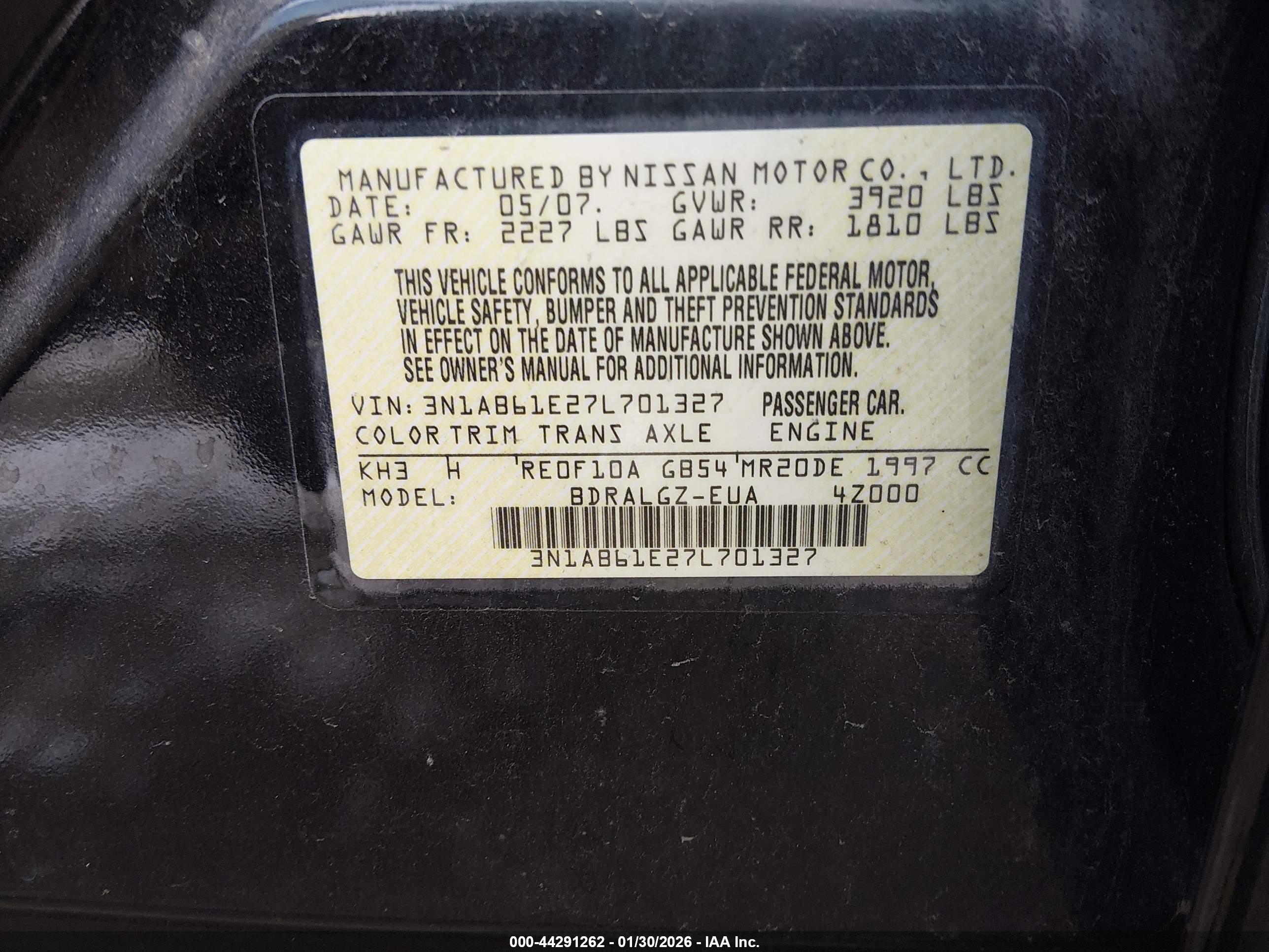 NISSAN SENTRA image 9