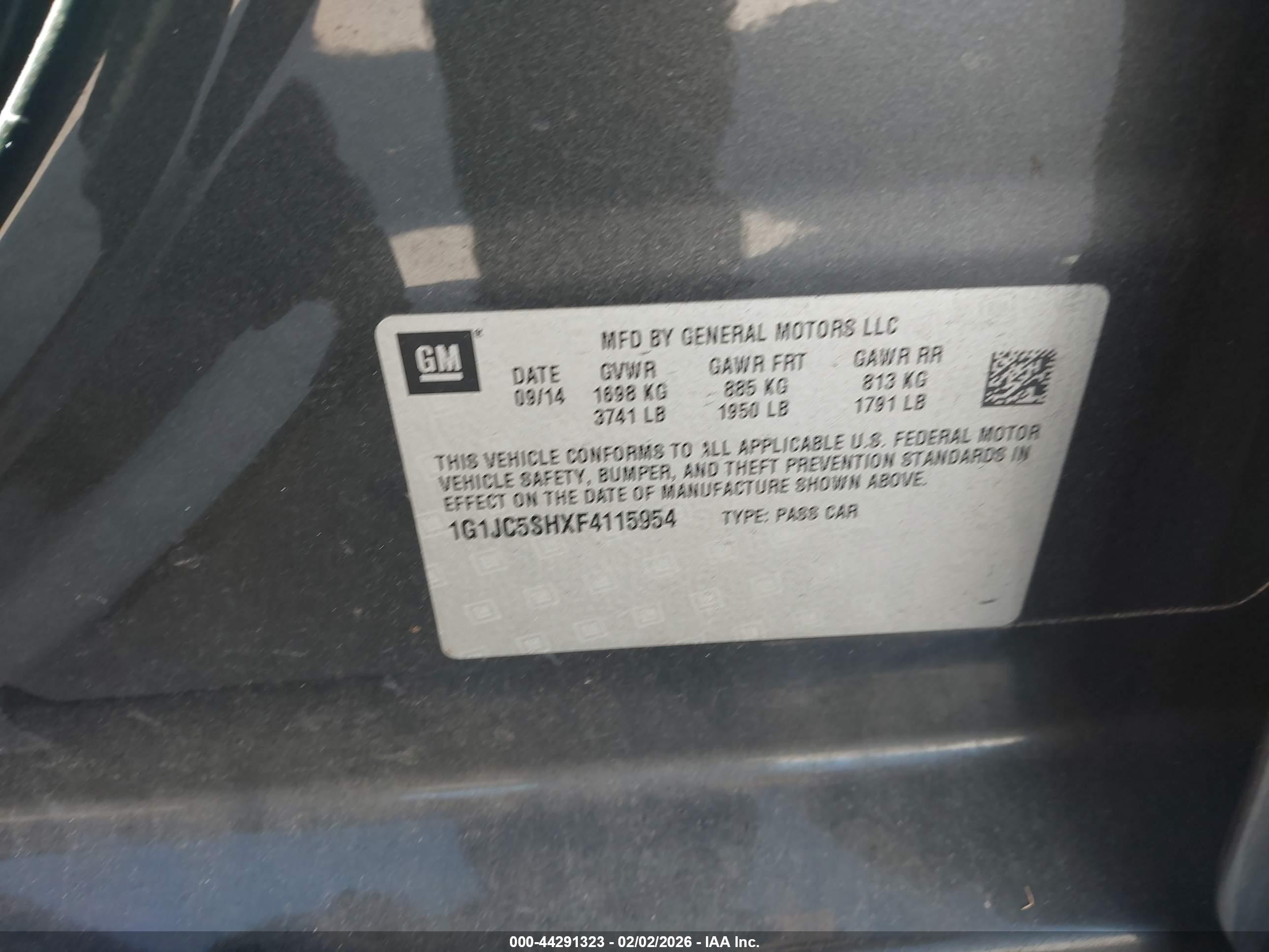 CHEVROLET SONIC image 9