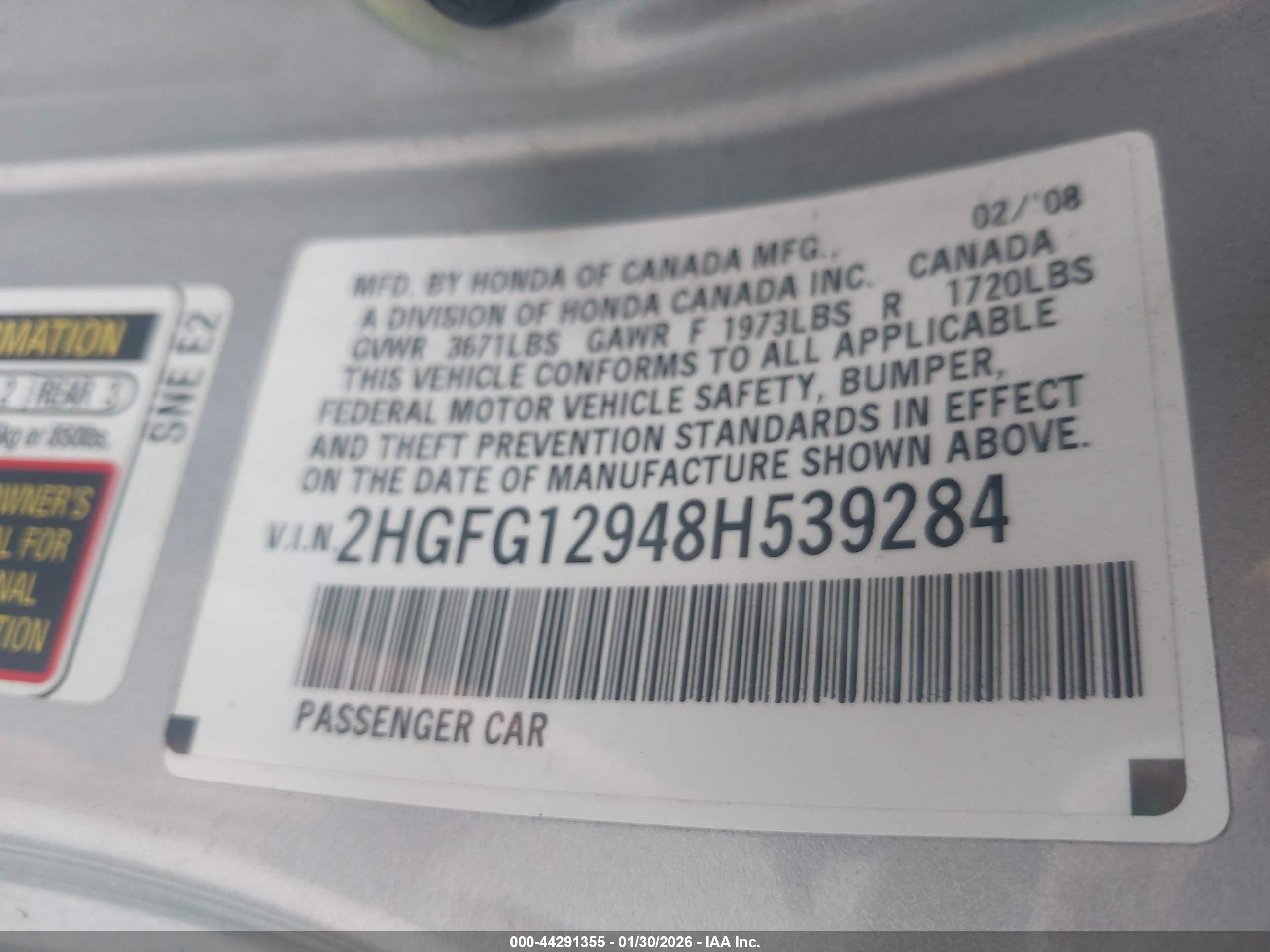 HONDA CIVIC image 9