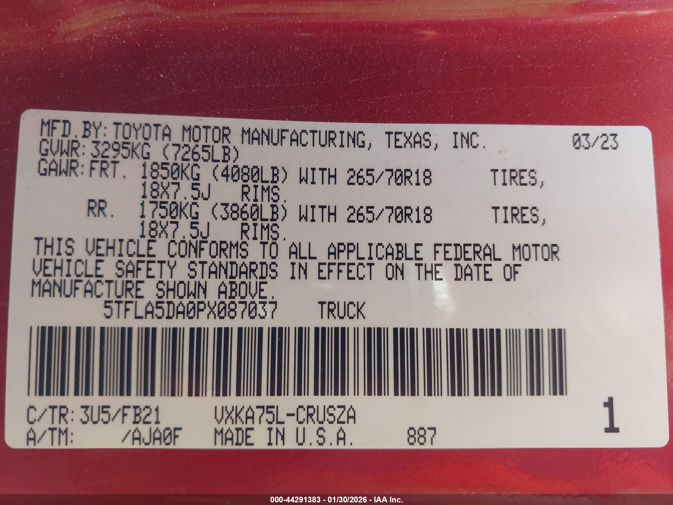 TOYOTA TUNDRA image 9