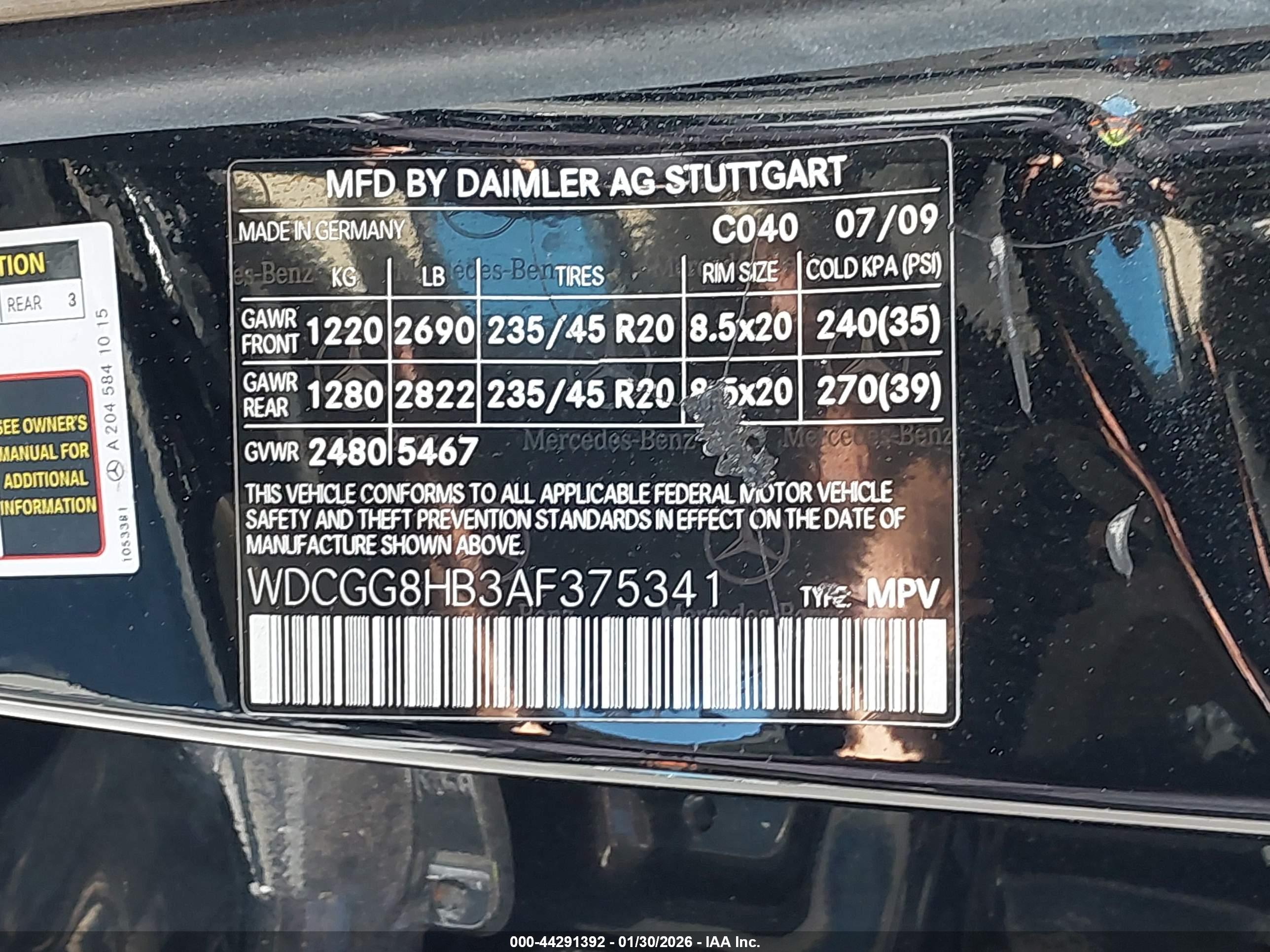 MERCEDES-BENZ GLK image 9