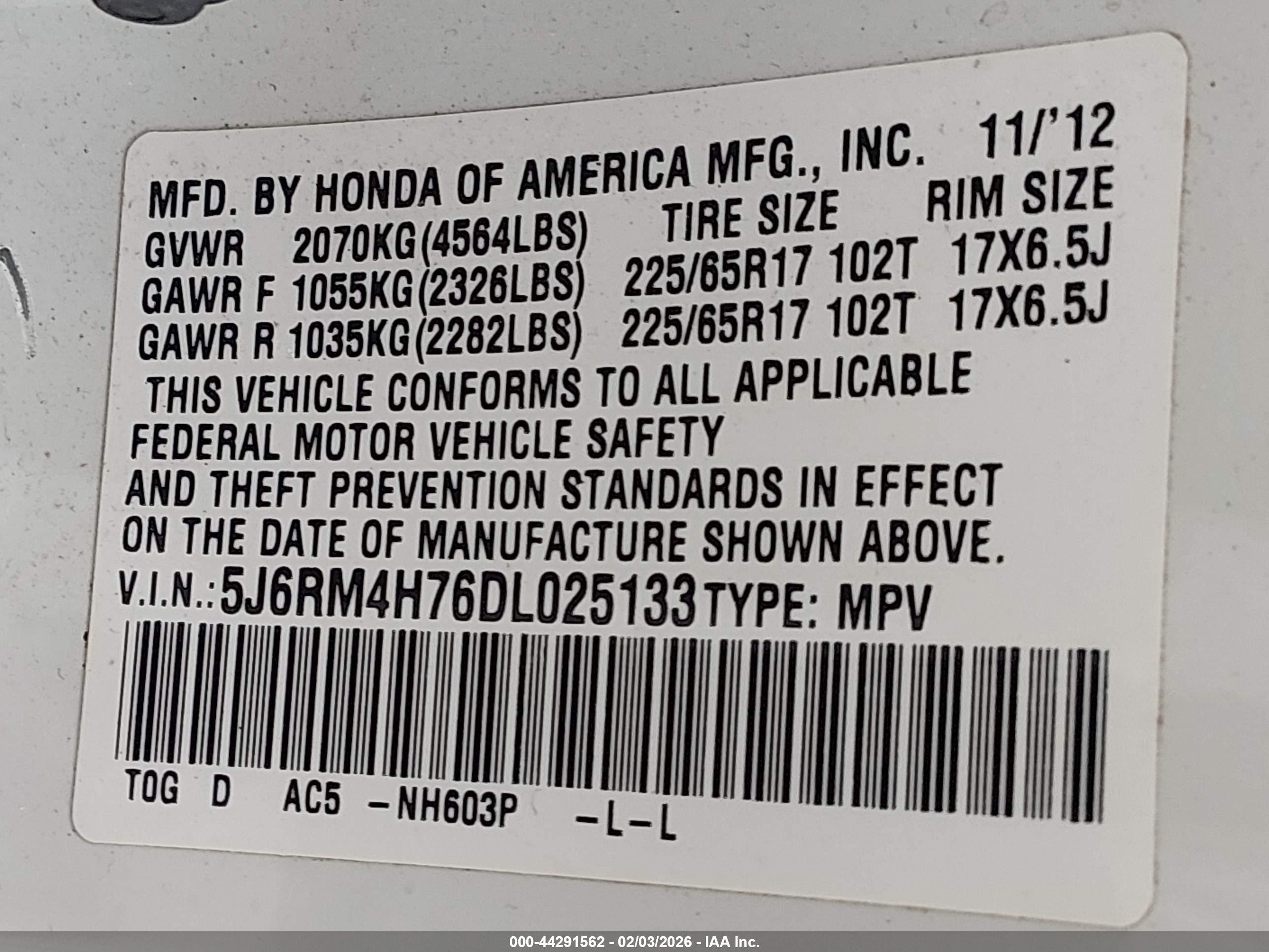 HONDA CR-V image 9