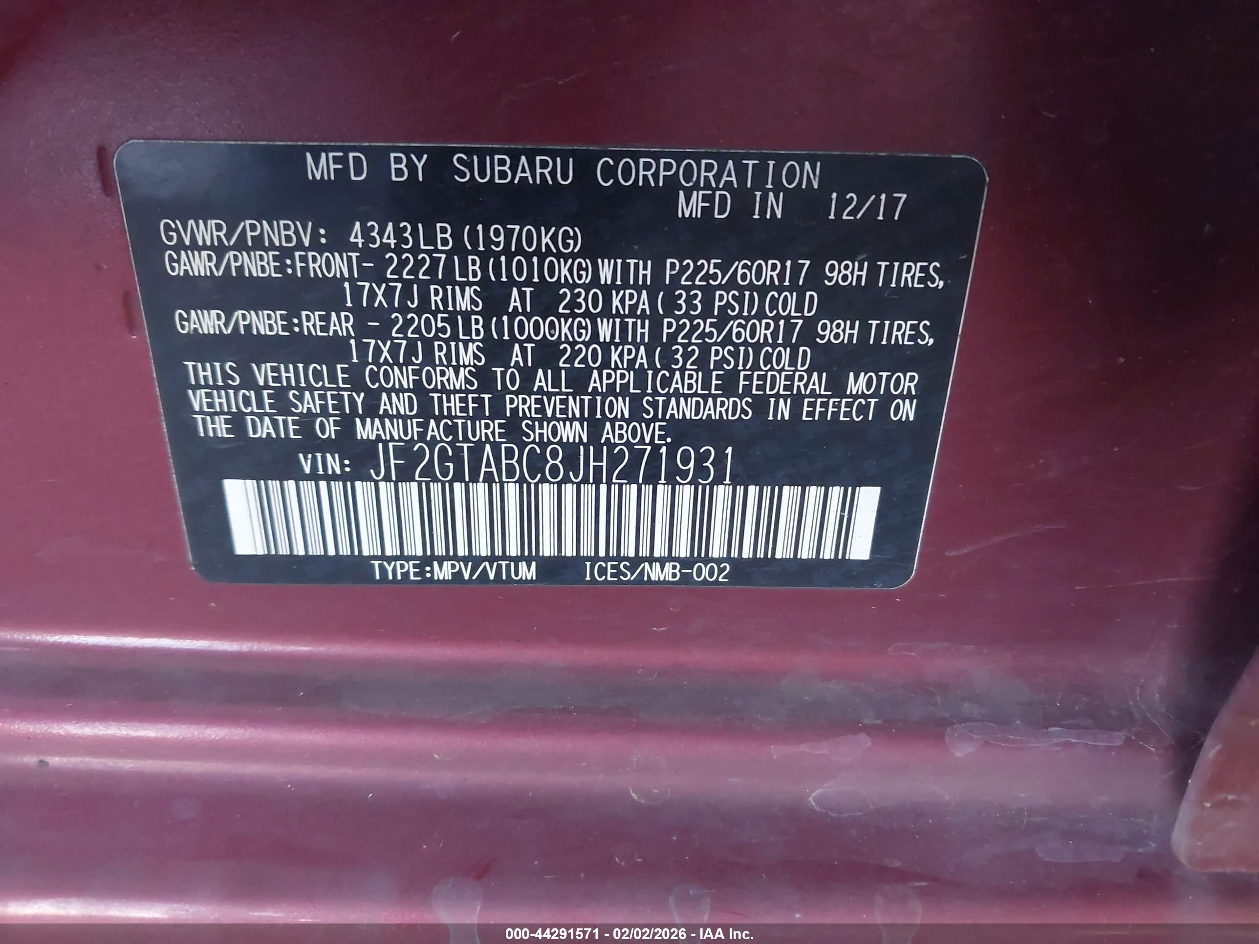 SUBARU CROSSTREK image 9