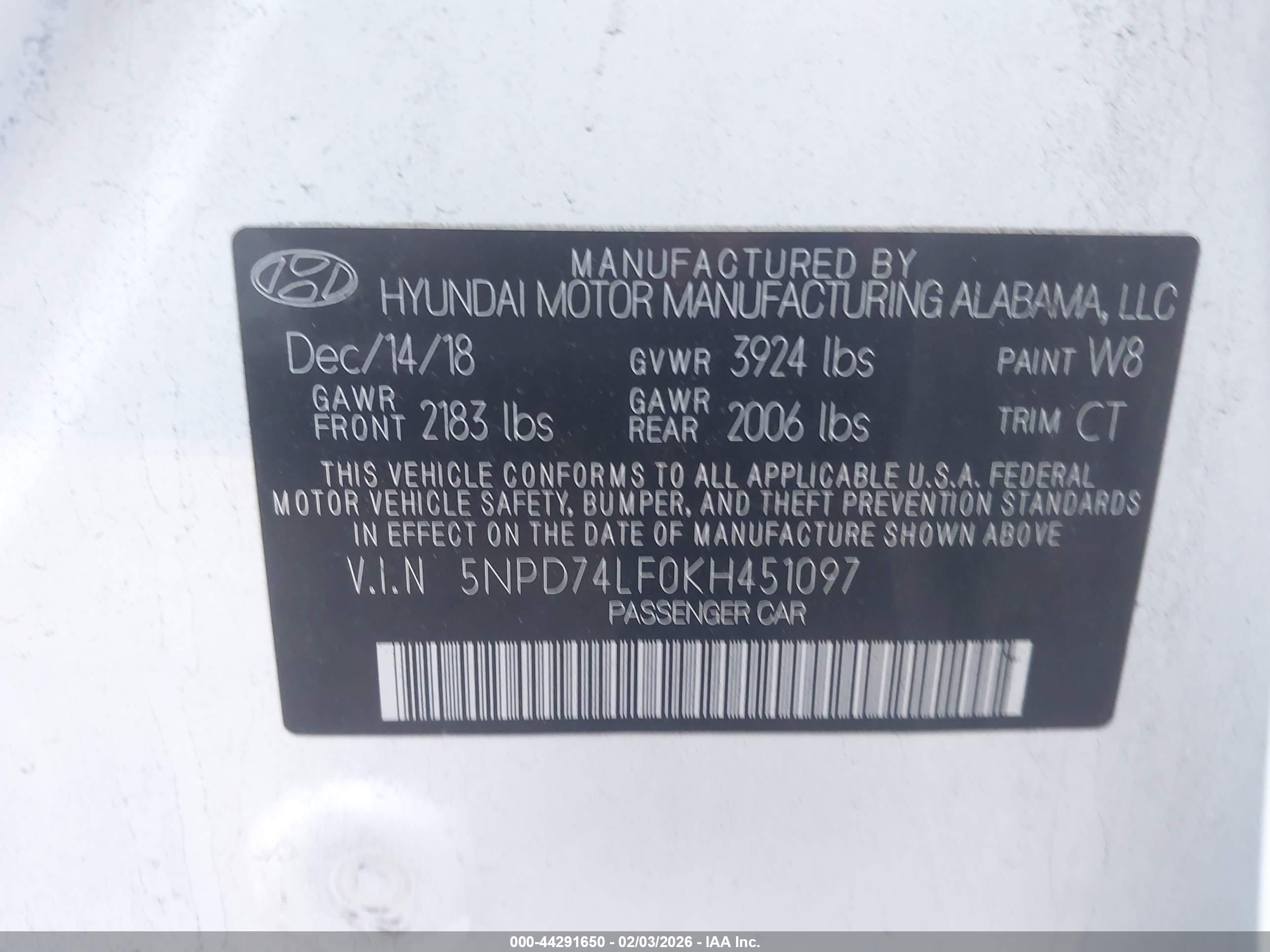 HYUNDAI ELANTRA image 9