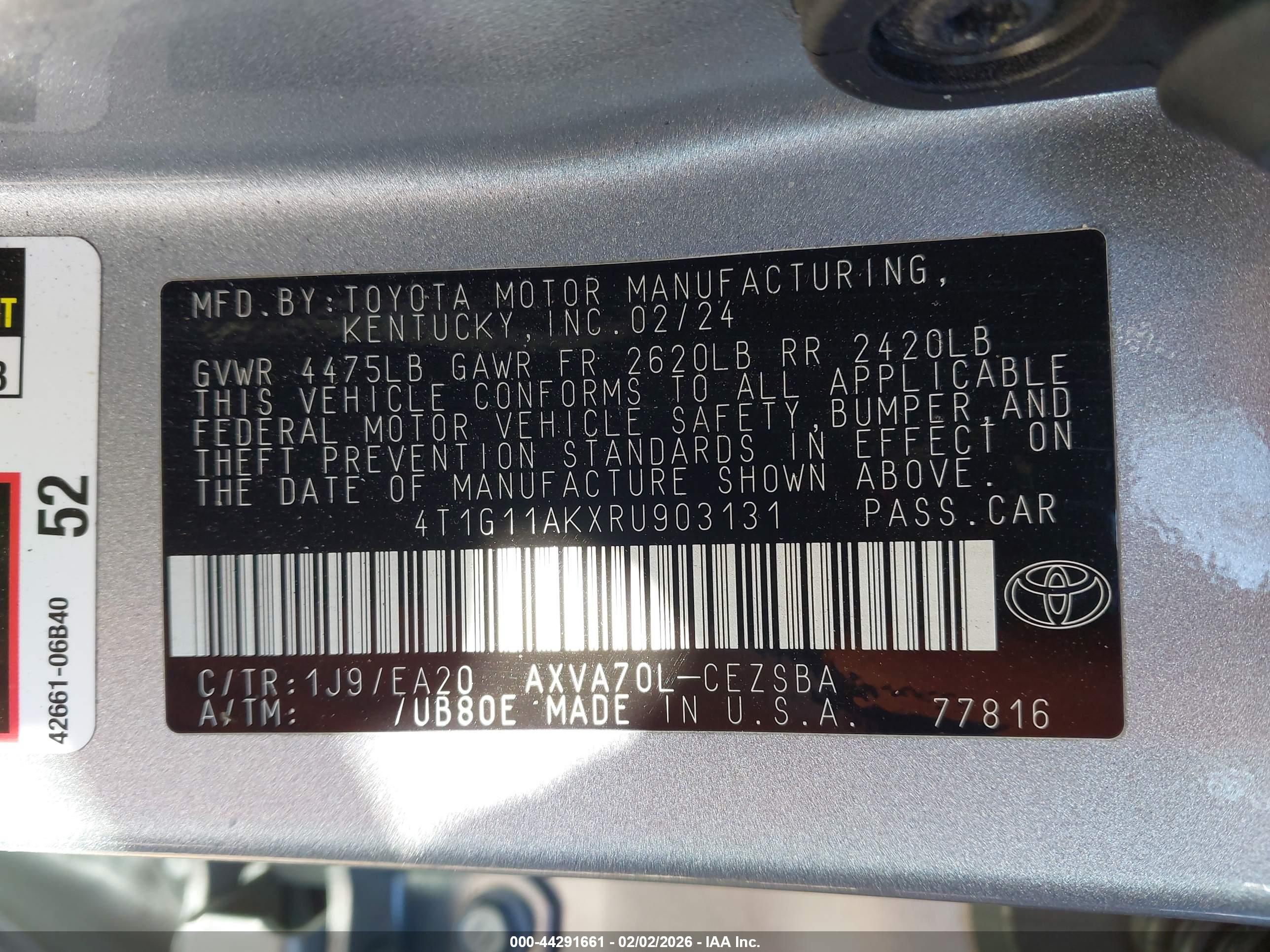 TOYOTA CAMRY image 9