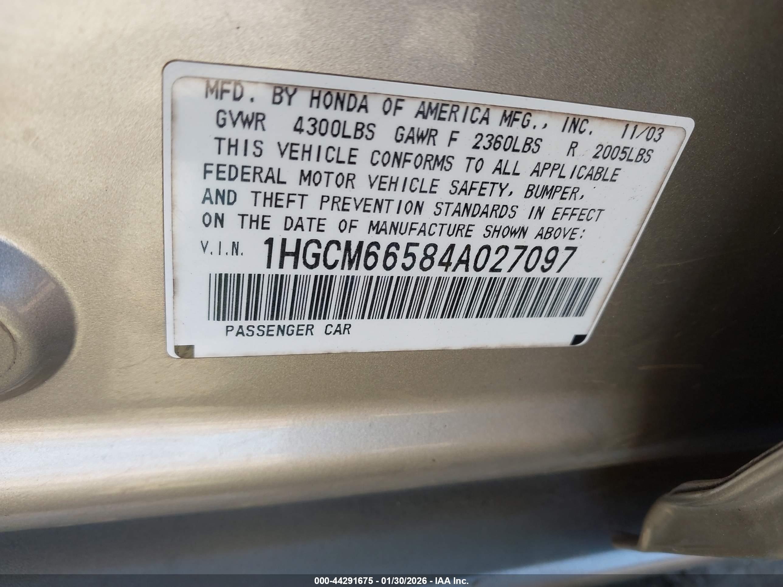 HONDA ACCORD image 9