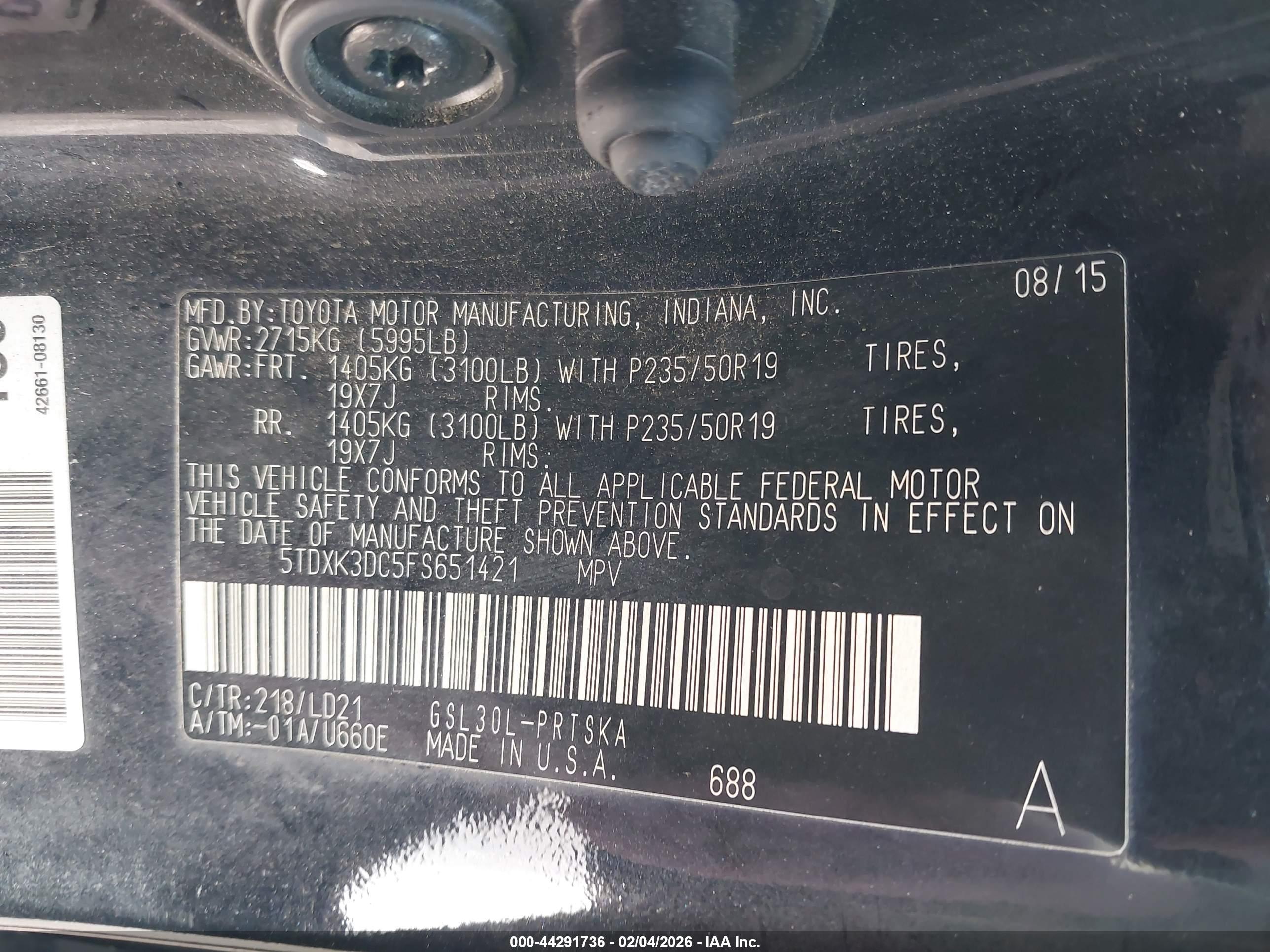 TOYOTA SIENNA image 9