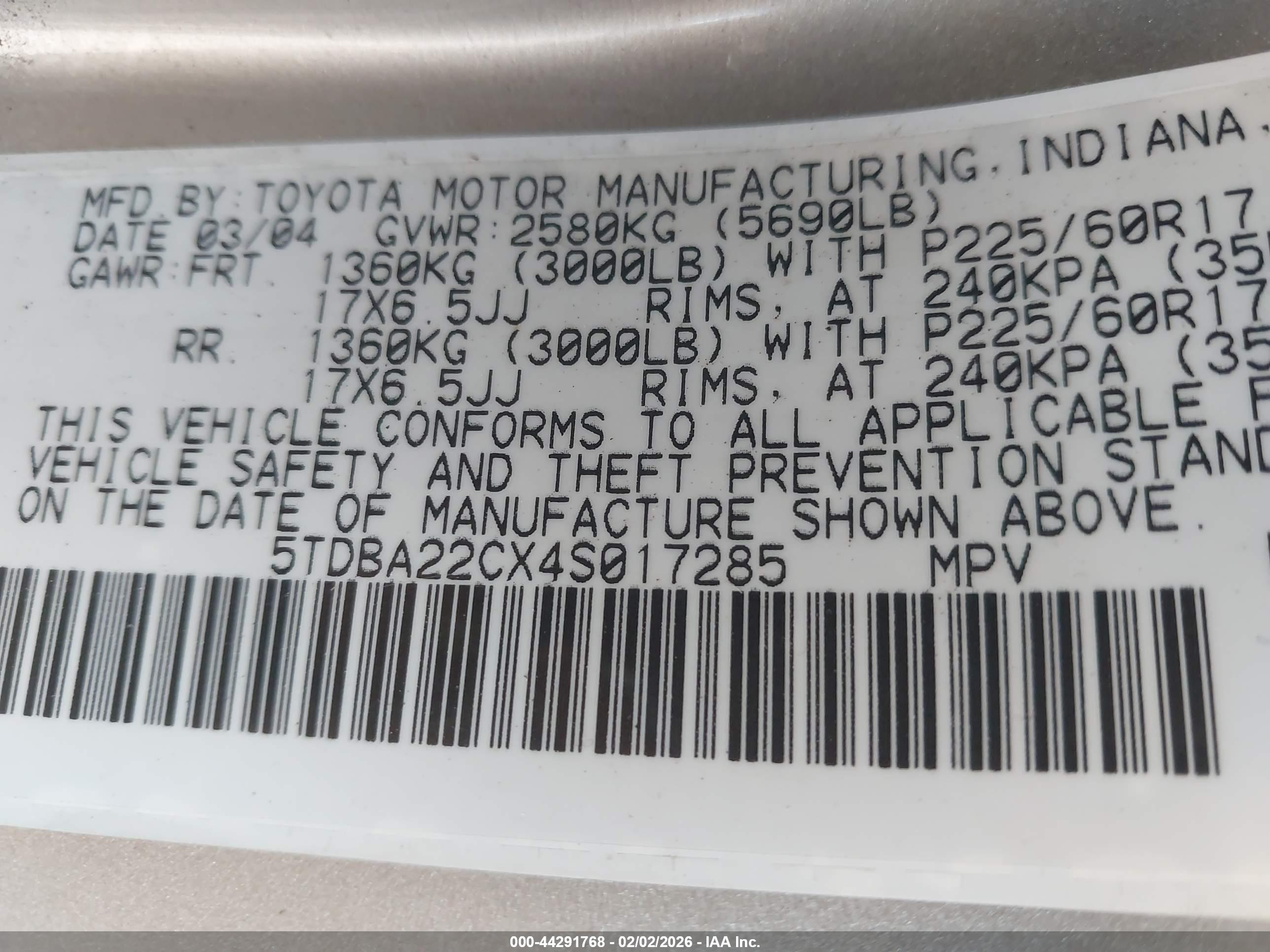 TOYOTA SIENNA image 9