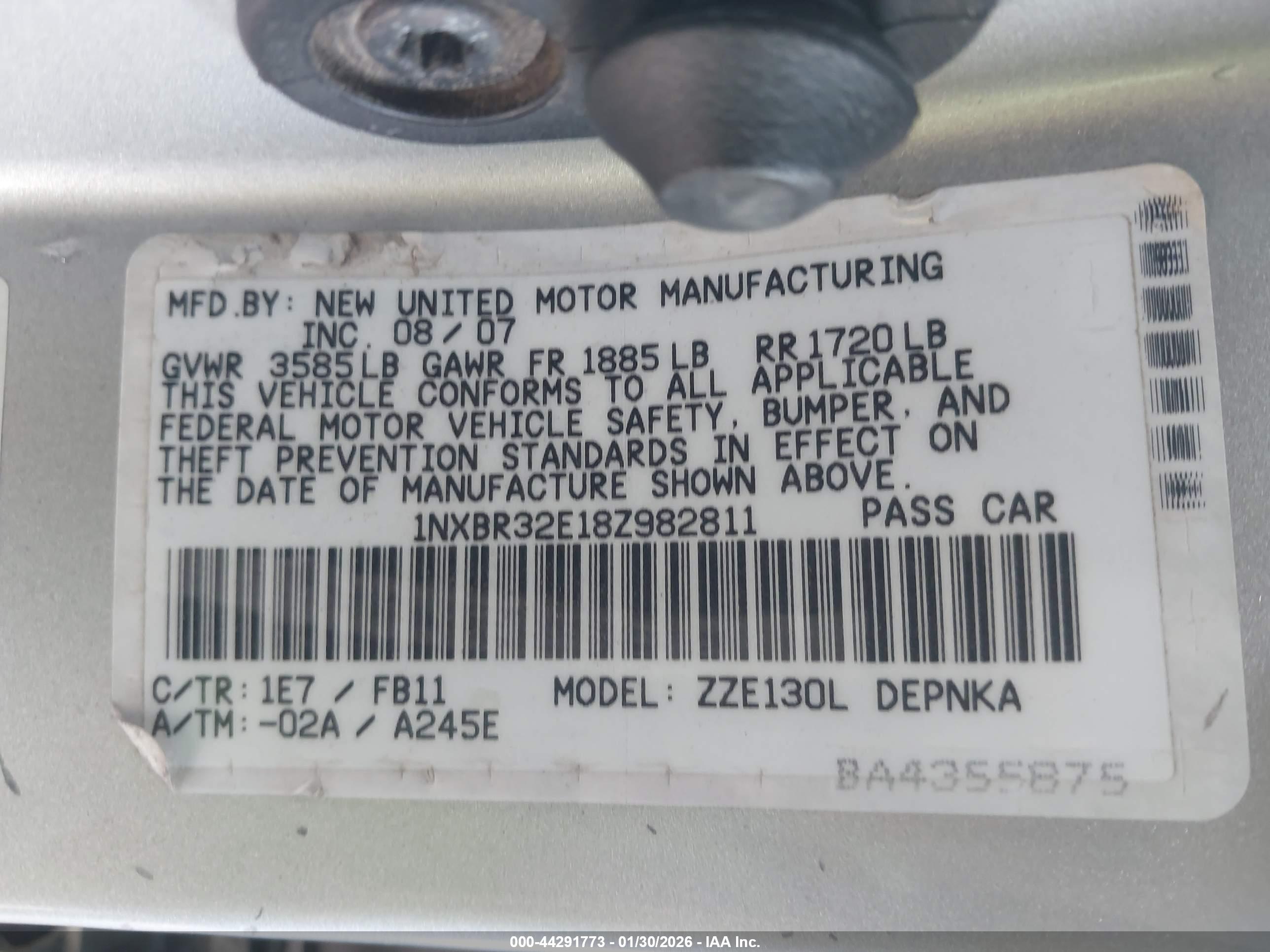 TOYOTA COROLLA image 9