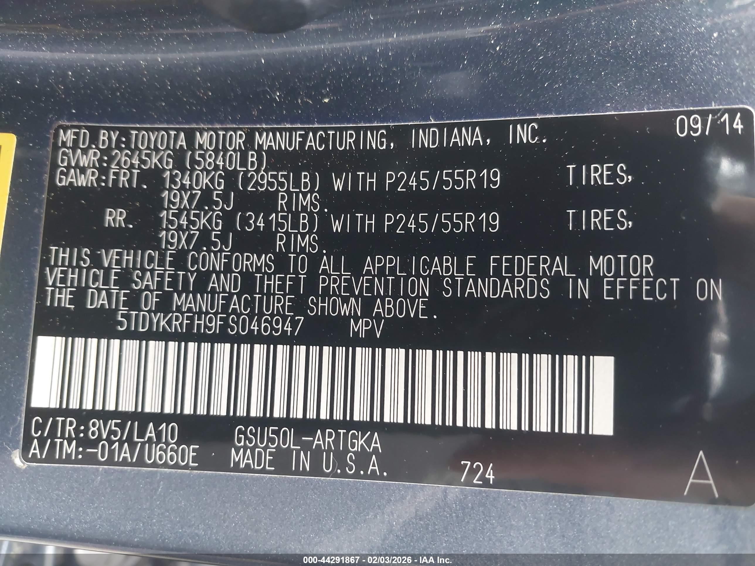 TOYOTA HIGHLANDER image 9