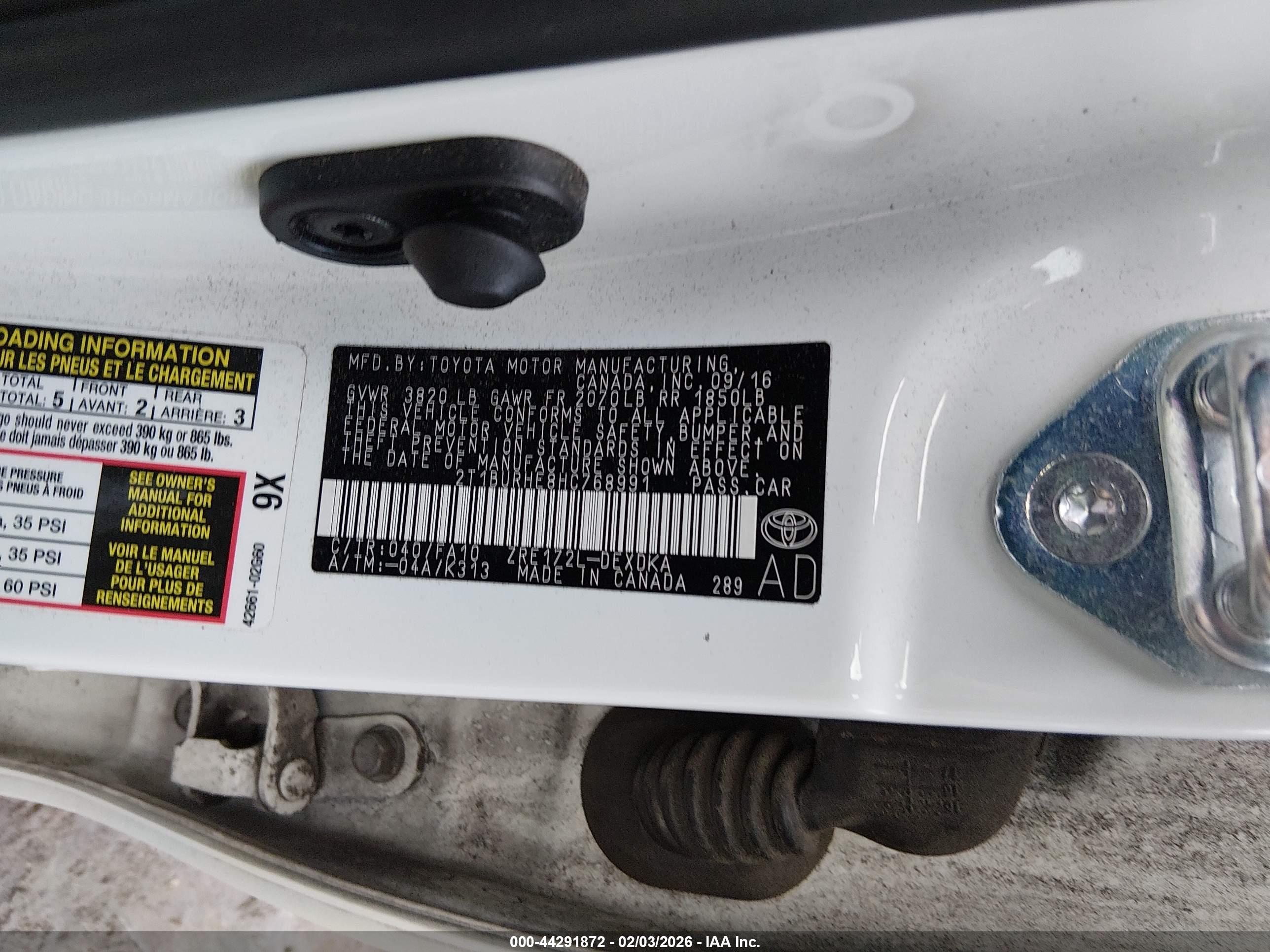 TOYOTA COROLLA image 9