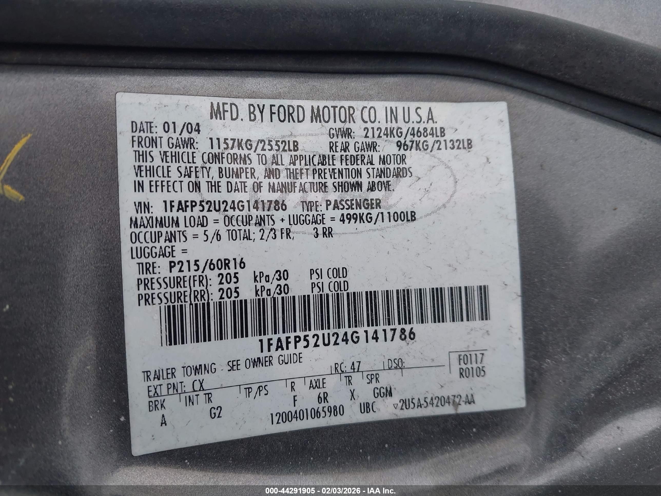 FORD TAURUS image 9