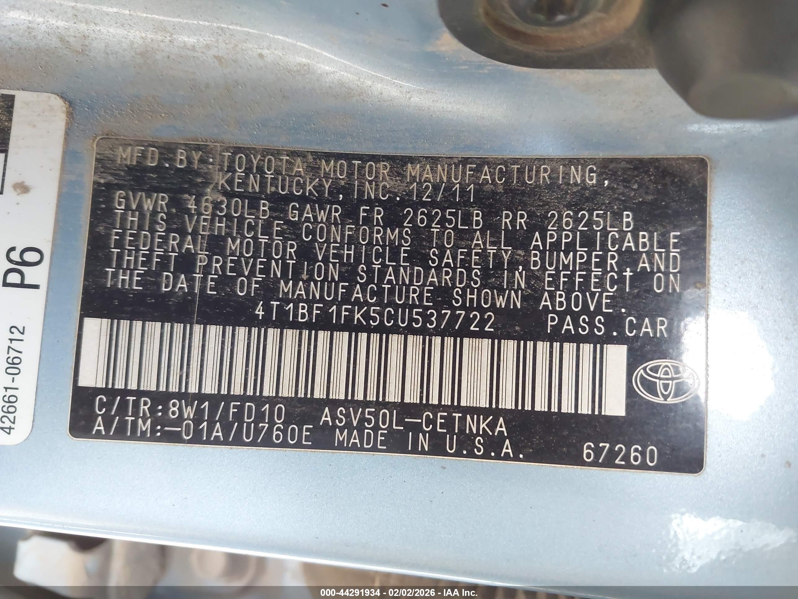 TOYOTA CAMRY image 9