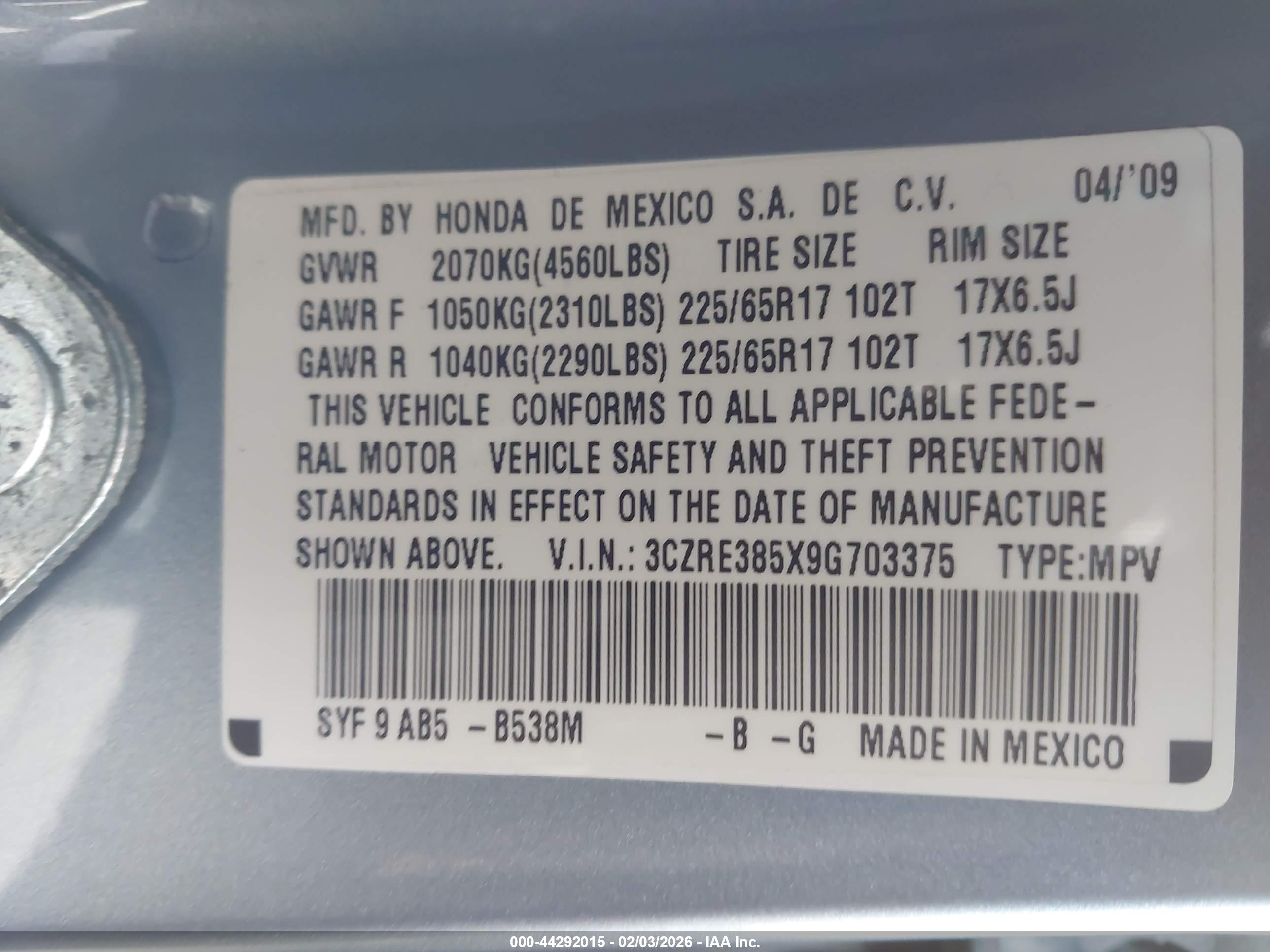 HONDA CR-V image 9