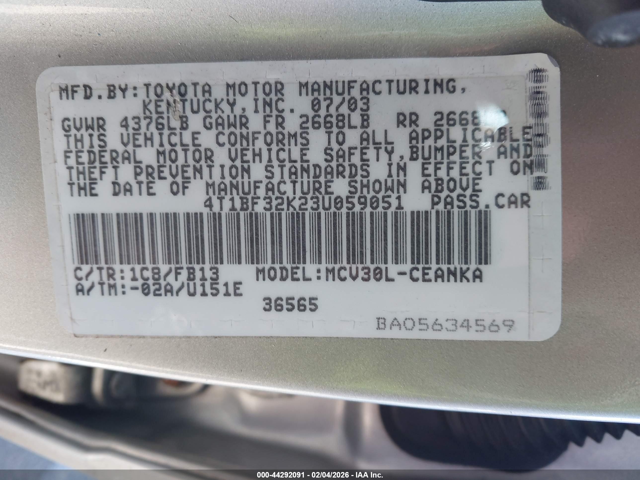 TOYOTA CAMRY image 9