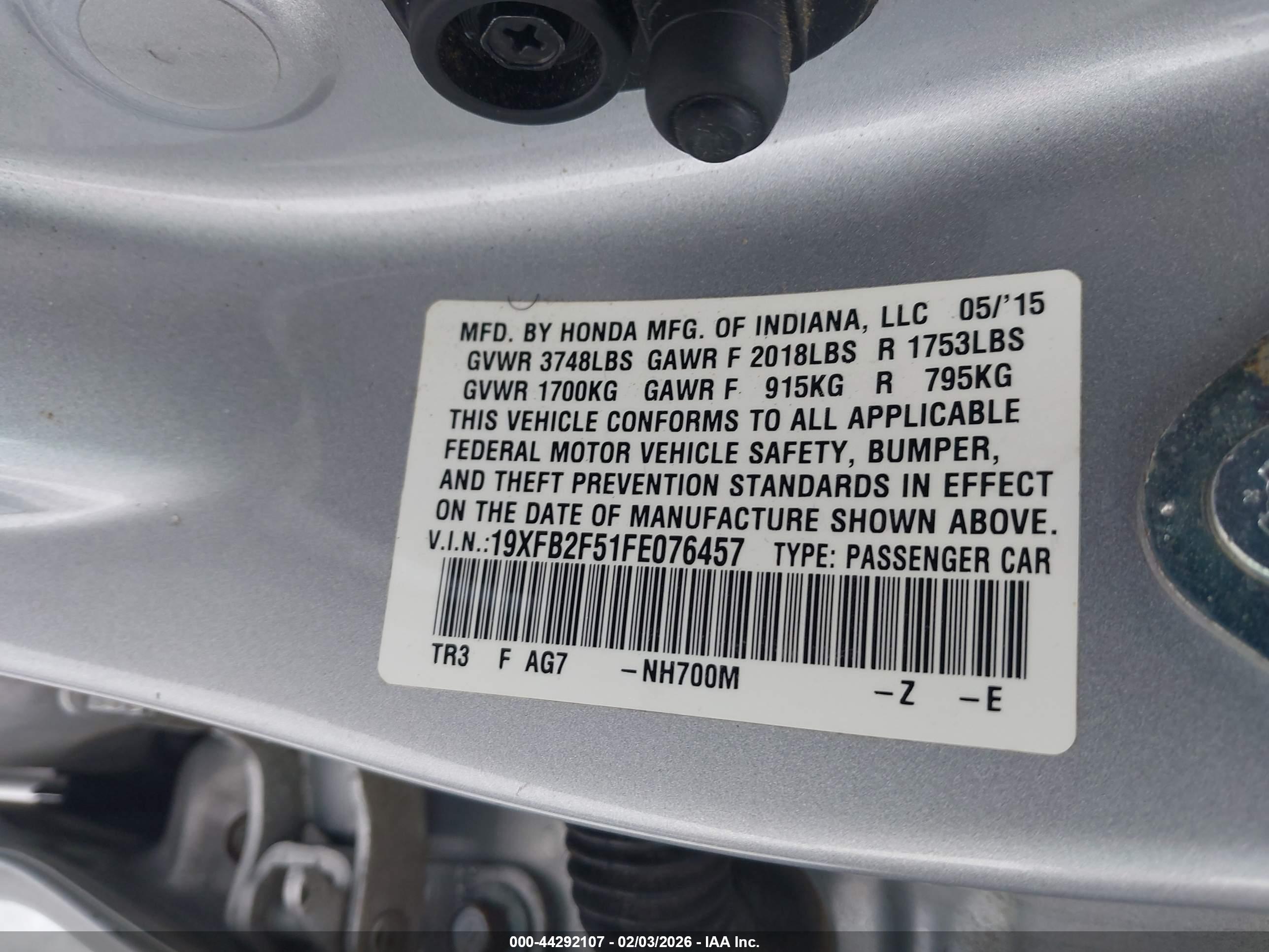 HONDA CIVIC image 9